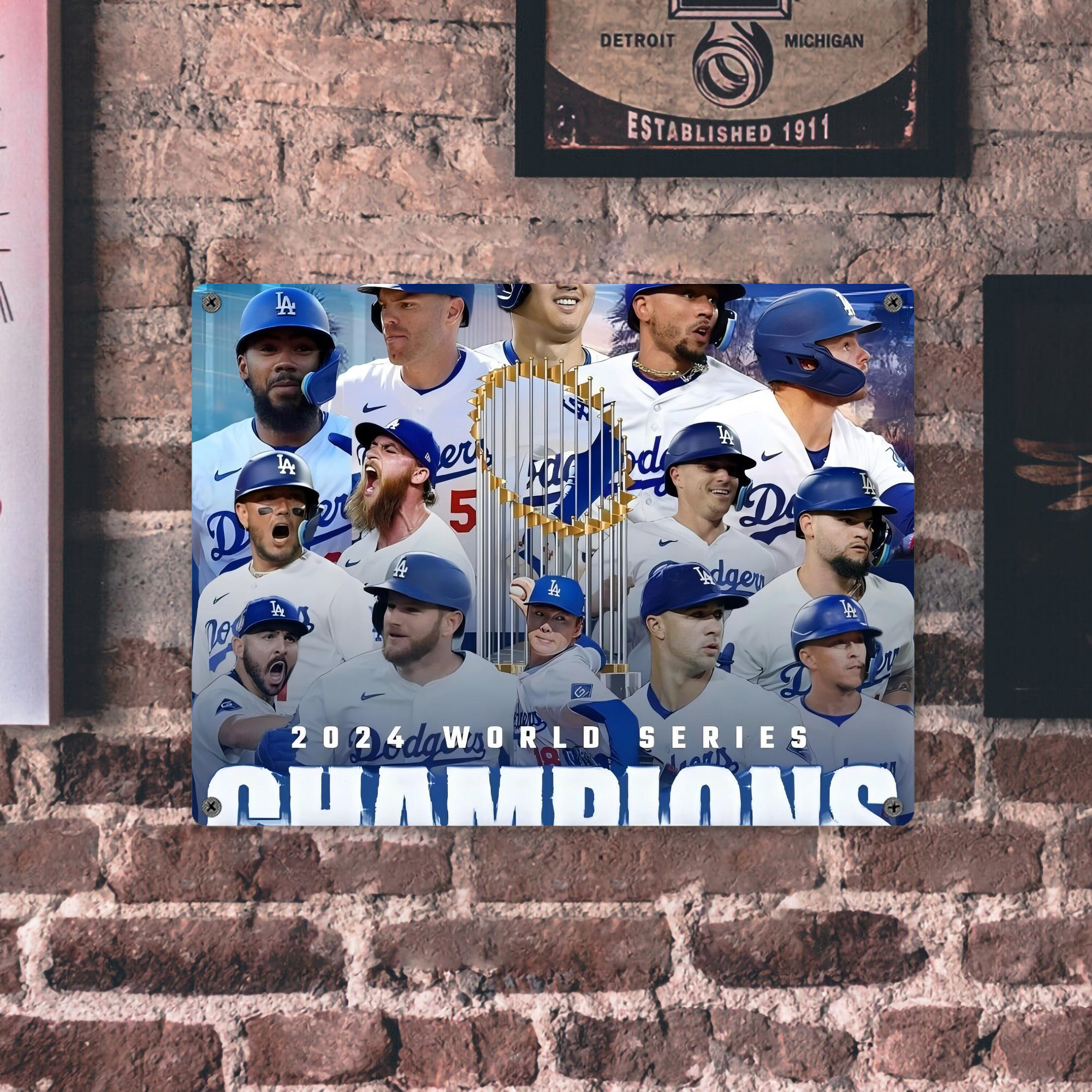  Vintage Metal Tin Sign 16x12 – Full-Print Iron Wall Decor – Durable, Fade-Resistant – Easy To Hang – Ideal For Home, Bar, Kitchen & Office Decor