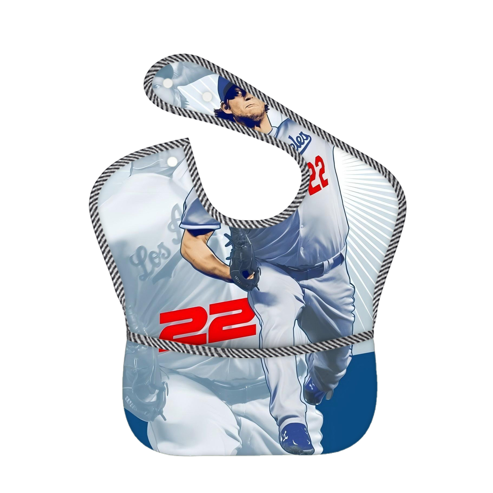  Adjustable Waterproof Toddler Bib – Full-Print Durable Polyester – Foldable Crumb Pocket – Easy Snap Closure – Soft