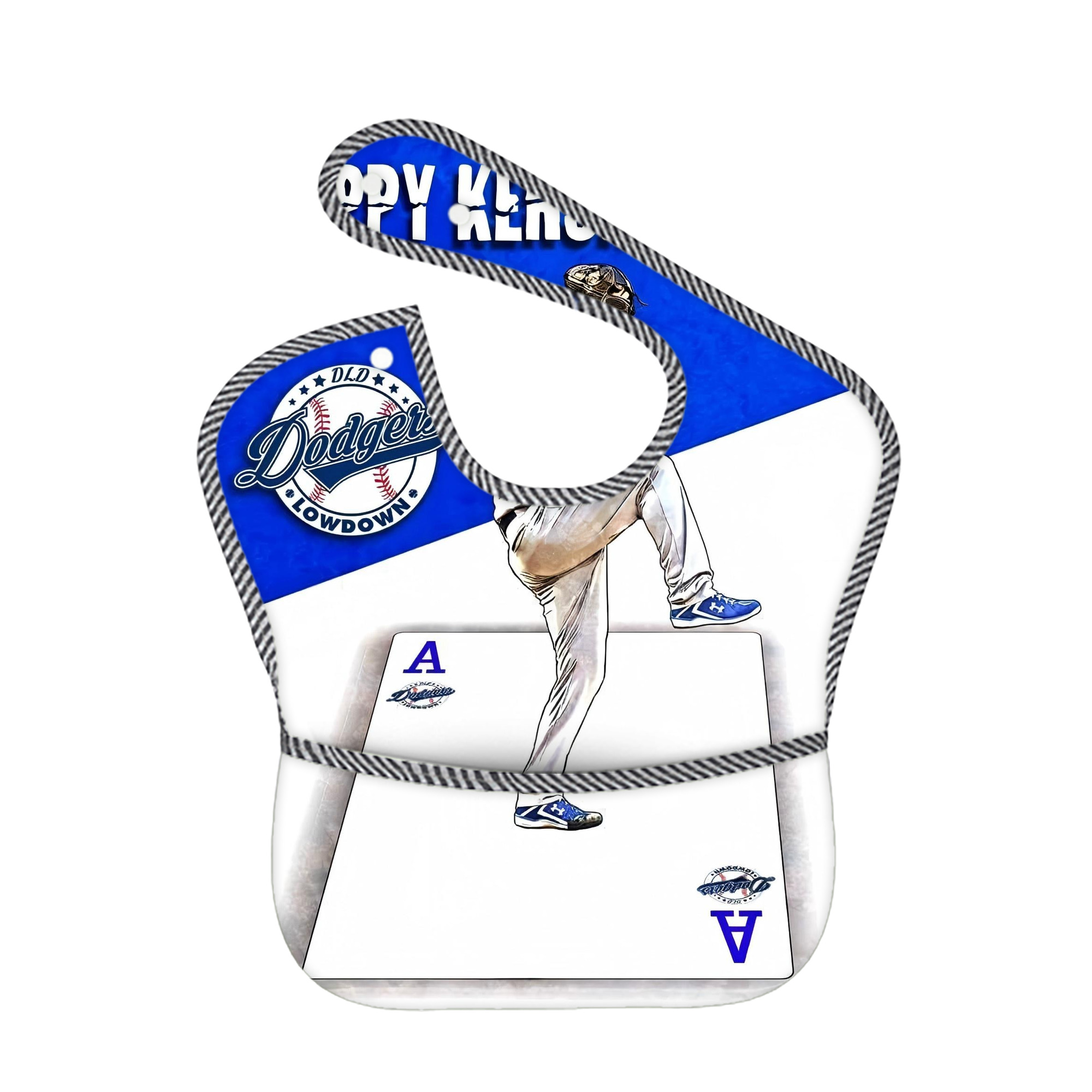  Adjustable Waterproof Toddler Bib – Full-Print Durable Polyester – Foldable Crumb Pocket – Easy Snap Closure – Soft