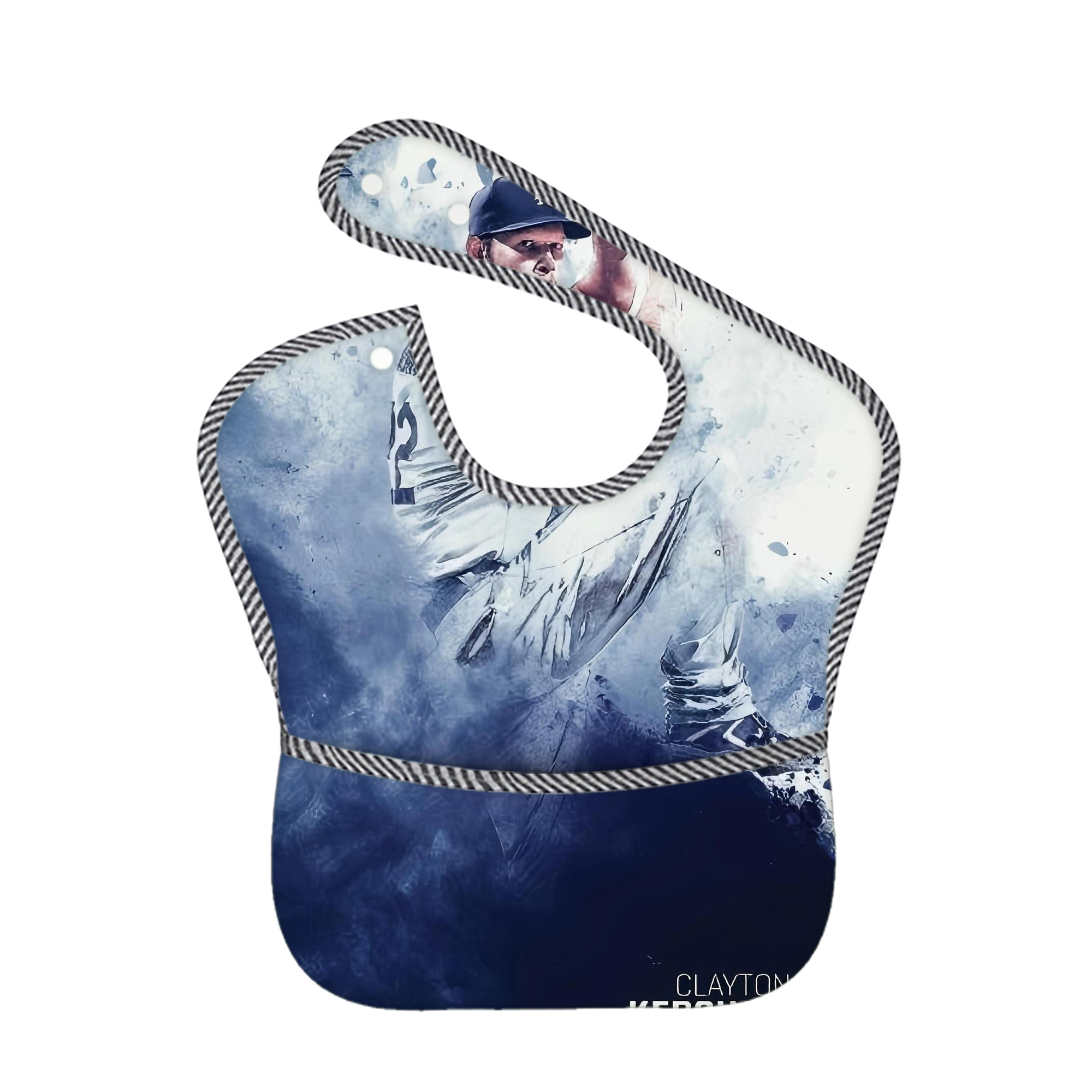  Adjustable Waterproof Toddler Bib – Full-Print Durable Polyester – Foldable Crumb Pocket – Easy Snap Closure – Soft