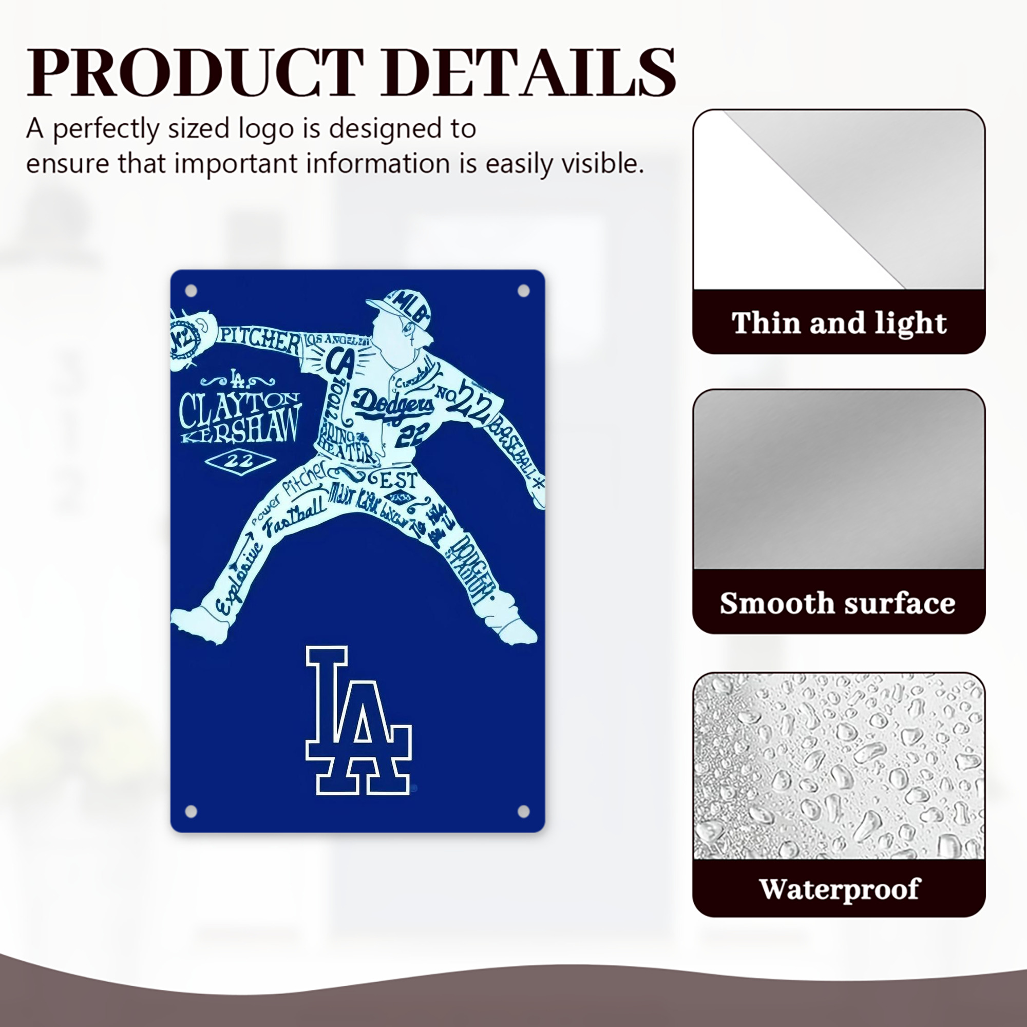  8x12inch Vertical Aluminum Sign - Durable Fade-Resistant Indoor/Outdoor Safety & Information Plaque For Office, Hotel, Restaurant, Bar, Public Spaces