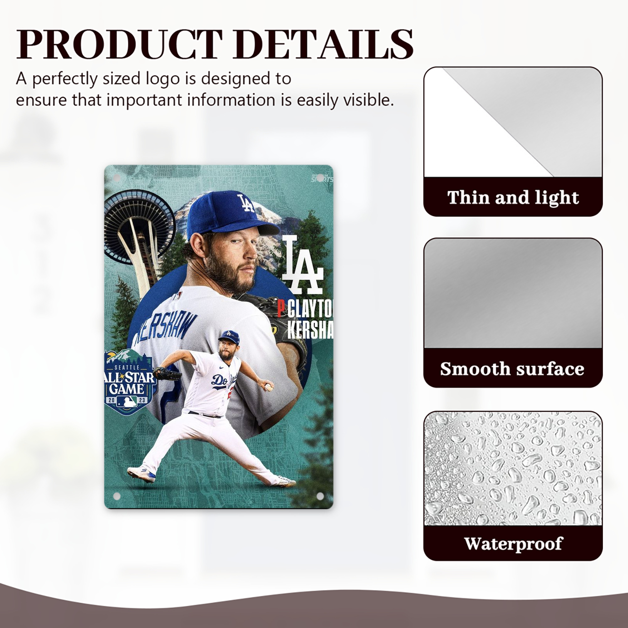  8x12inch Vertical Aluminum Sign - Durable Fade-Resistant Indoor/Outdoor Safety & Information Plaque For Office, Hotel, Restaurant, Bar, Public Spaces