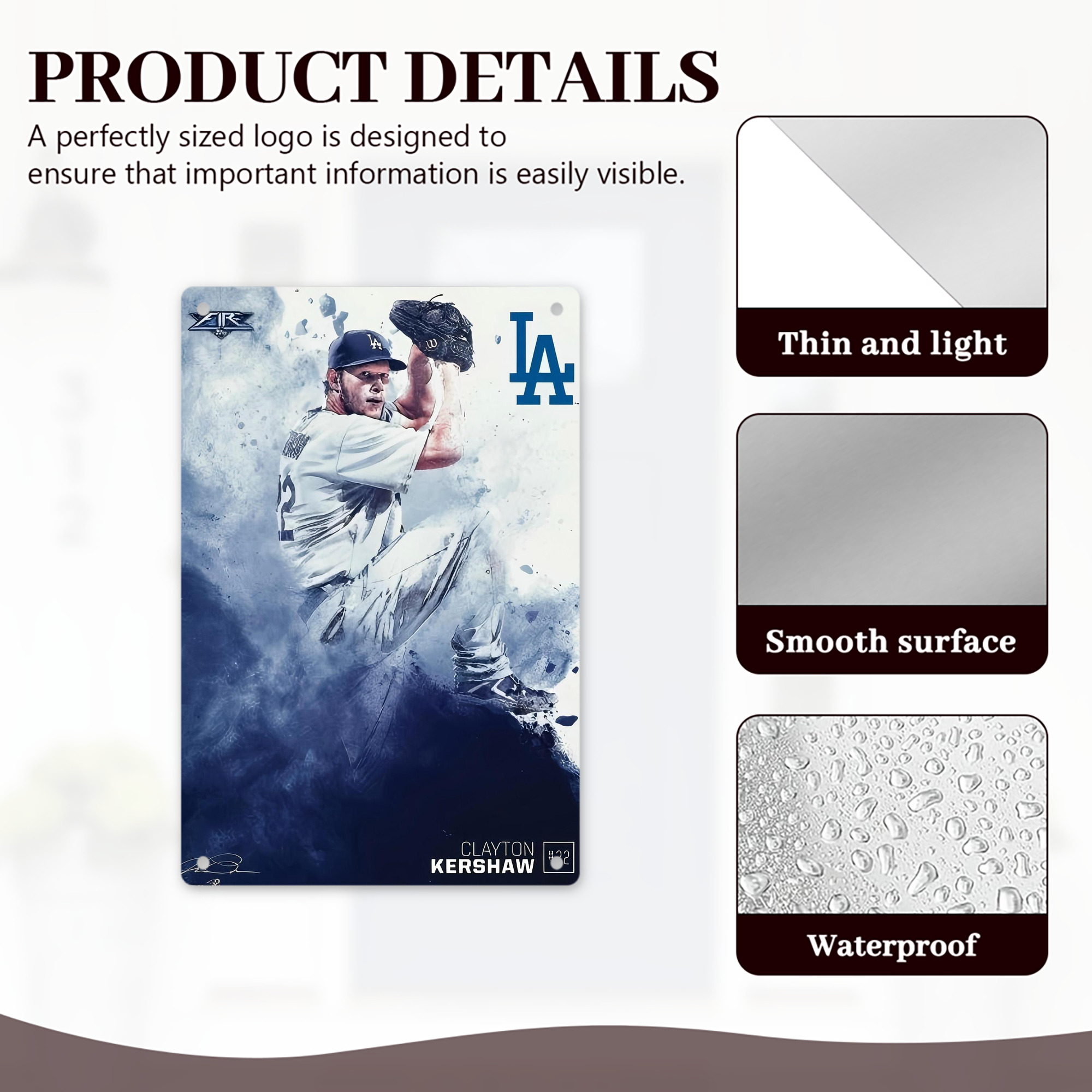  8x12inch Vertical Aluminum Sign - Durable Fade-Resistant Indoor/Outdoor Safety & Information Plaque For Office, Hotel, Restaurant, Bar, Public Spaces