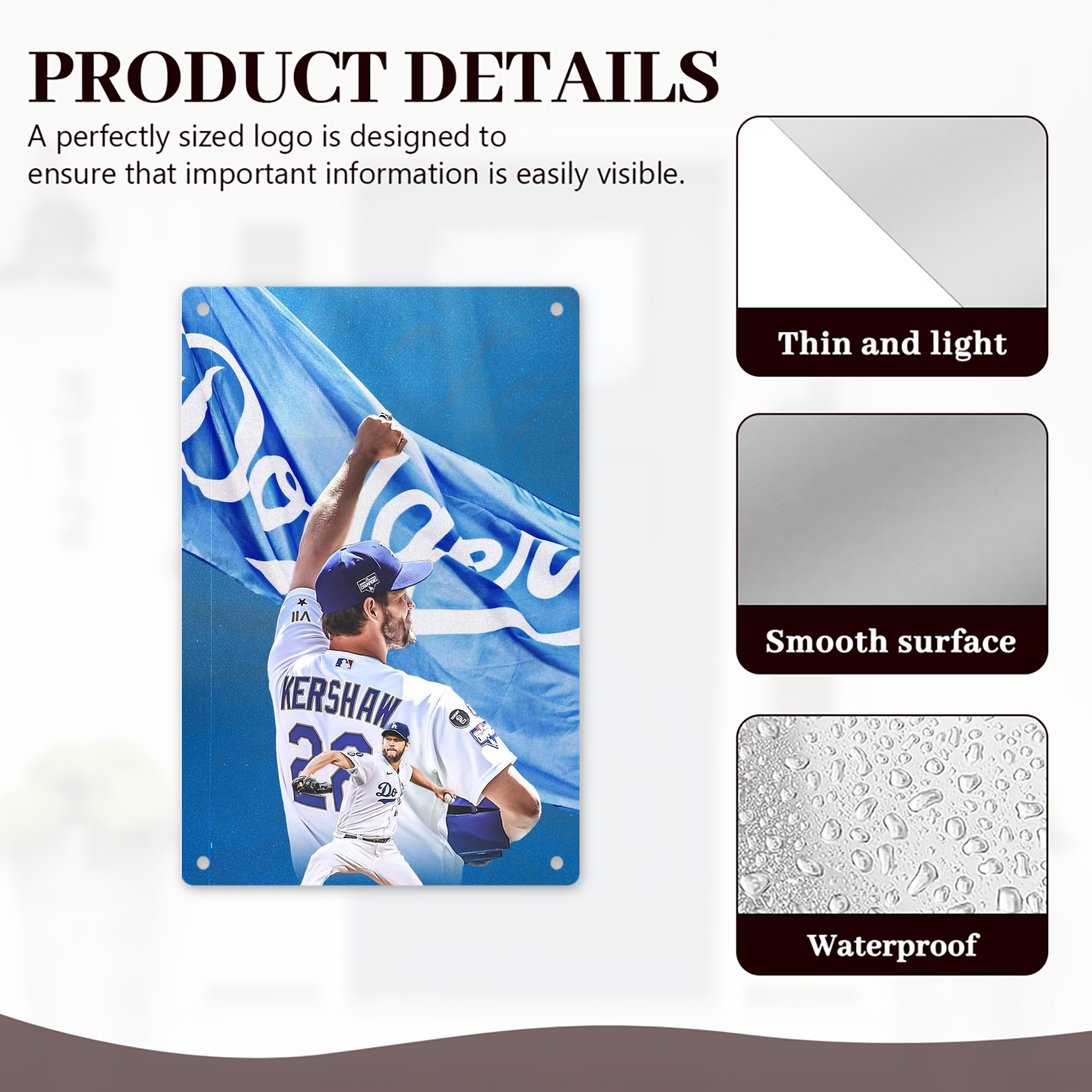  8x12inch Vertical Aluminum Sign - Durable Fade-Resistant Indoor/Outdoor Safety & Information Plaque For Office, Hotel, Restaurant, Bar, Public Spaces