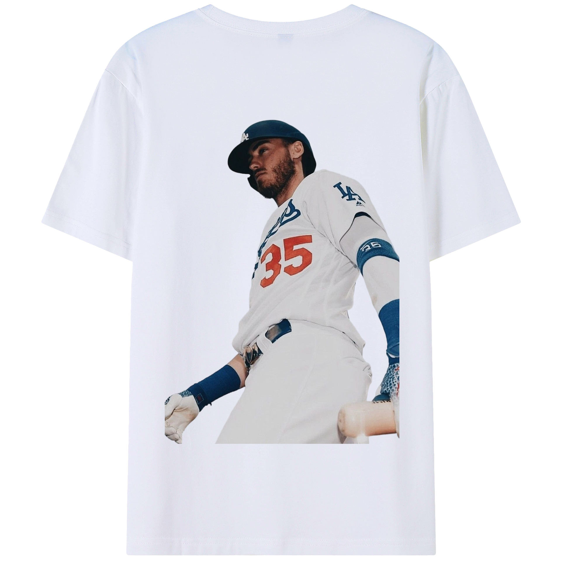  180g Combed Cotton T-Shirt With Back Heat Transfer Print – Soft, Lightweight, Fitted Design – Stylish Casual Wear For Sports & Everyday Use