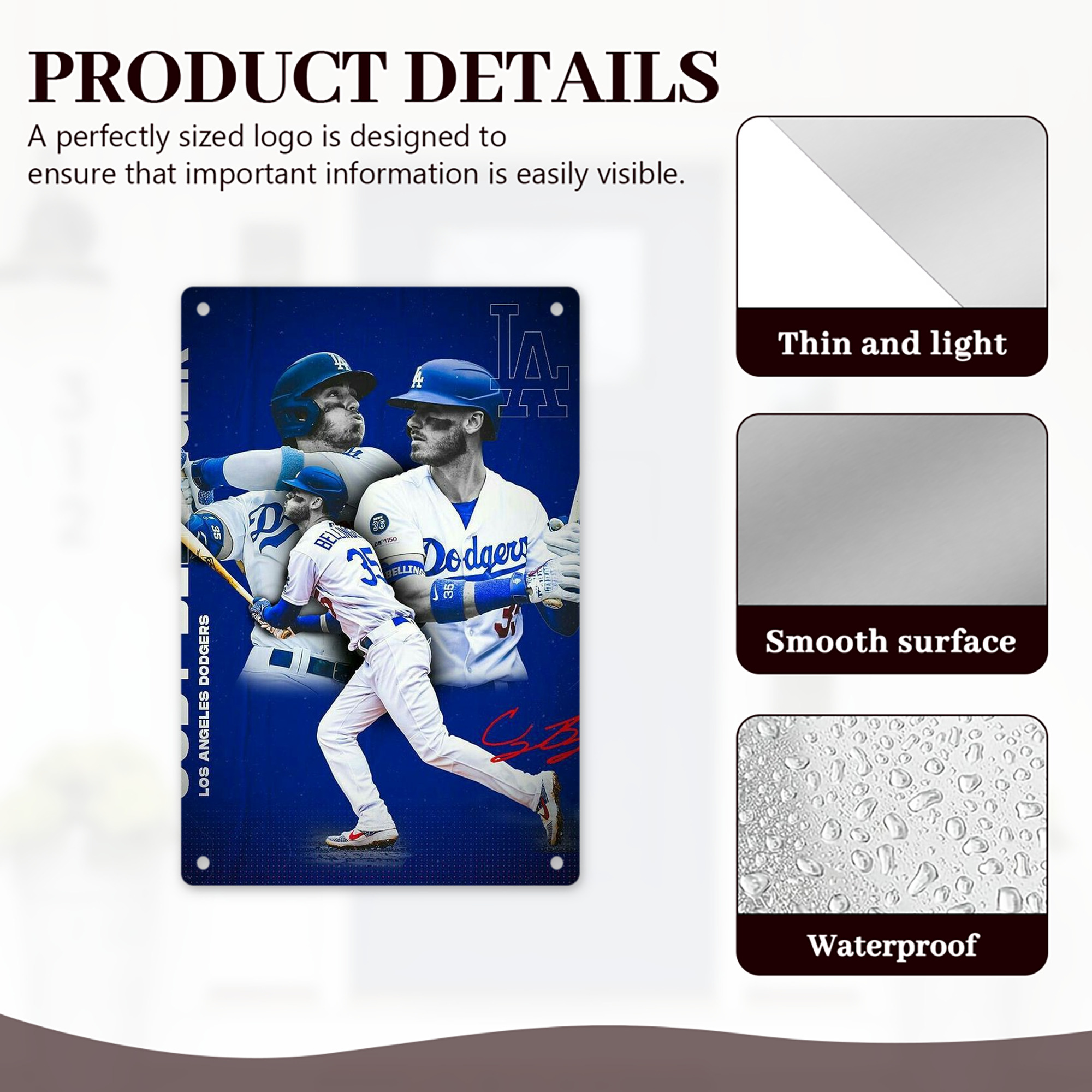  8x12inch Vertical Aluminum Sign - Durable Fade-Resistant Indoor/Outdoor Safety & Information Plaque For Office, Hotel, Restaurant, Bar, Public Spaces