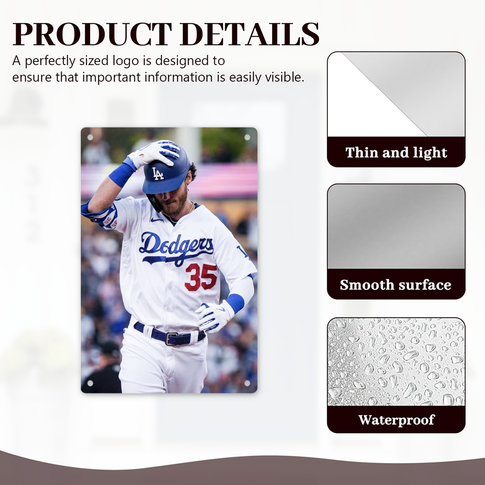  8x12inch Vertical Aluminum Sign - Durable Fade-Resistant Indoor/Outdoor Safety & Information Plaque For Office, Hotel, Restaurant, Bar, Public Spaces