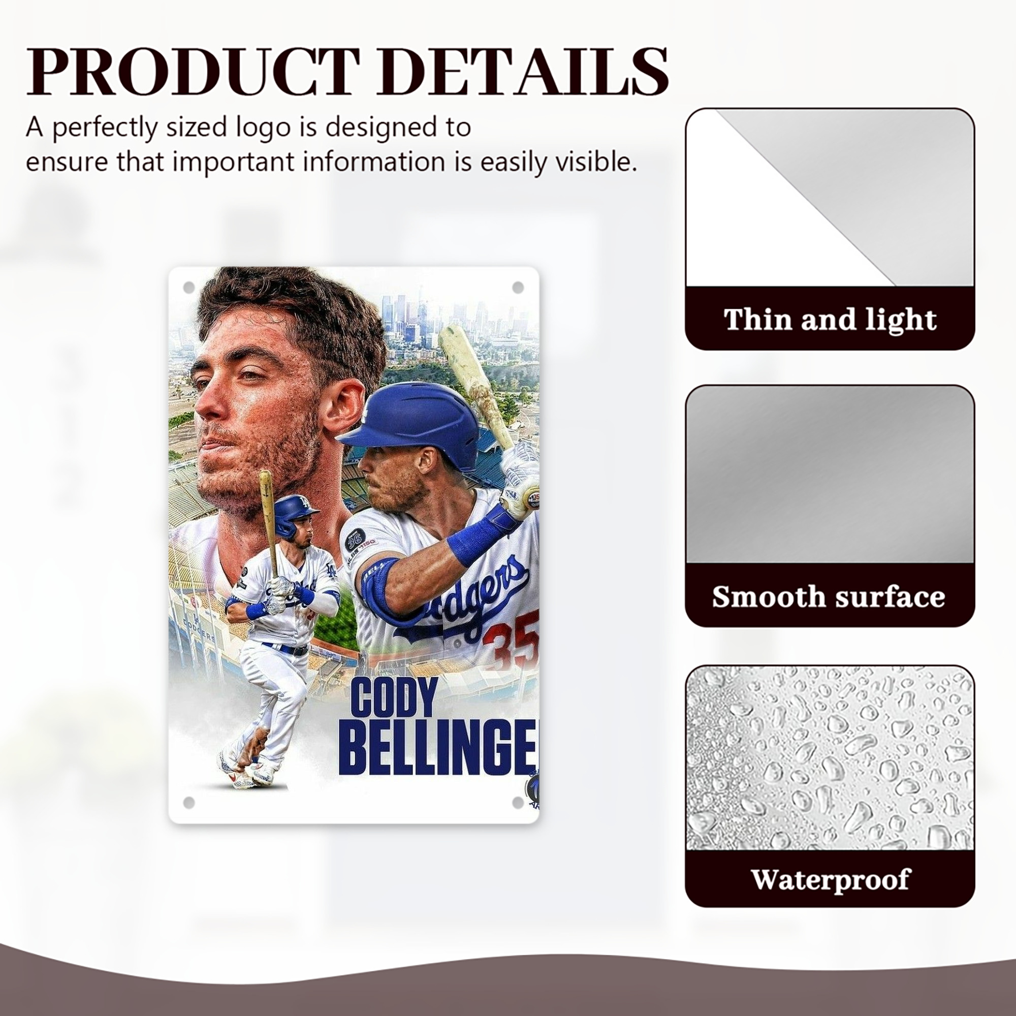  8x12inch Vertical Aluminum Sign - Durable Fade-Resistant Indoor/Outdoor Safety & Information Plaque For Office, Hotel, Restaurant, Bar, Public Spaces