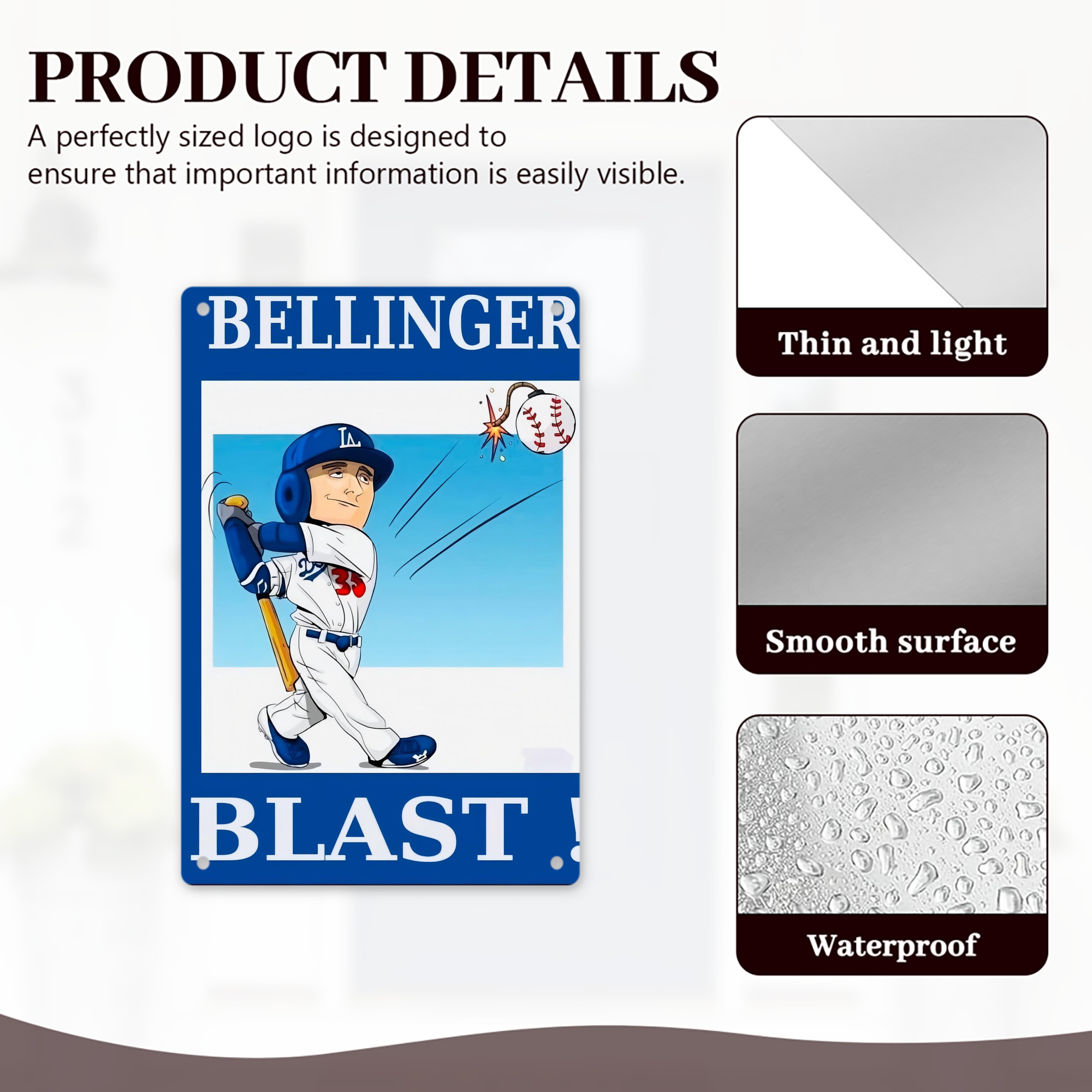  8x12inch Vertical Aluminum Sign - Durable Fade-Resistant Indoor/Outdoor Safety & Information Plaque For Office, Hotel, Restaurant, Bar, Public Spaces