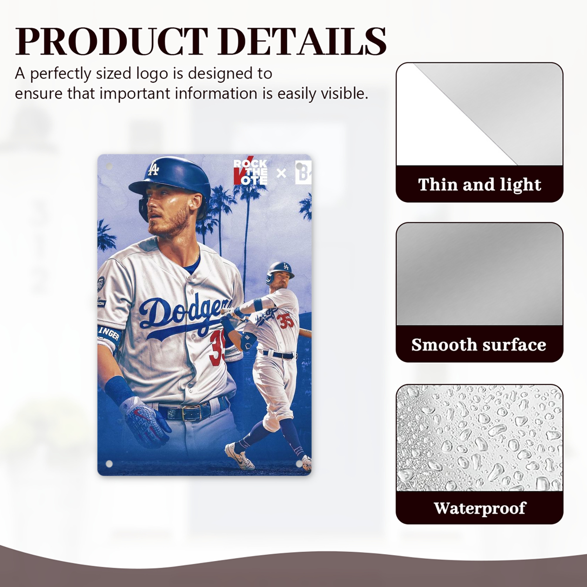  8x12inch Vertical Aluminum Sign - Durable Fade-Resistant Indoor/Outdoor Safety & Information Plaque For Office, Hotel, Restaurant, Bar, Public Spaces