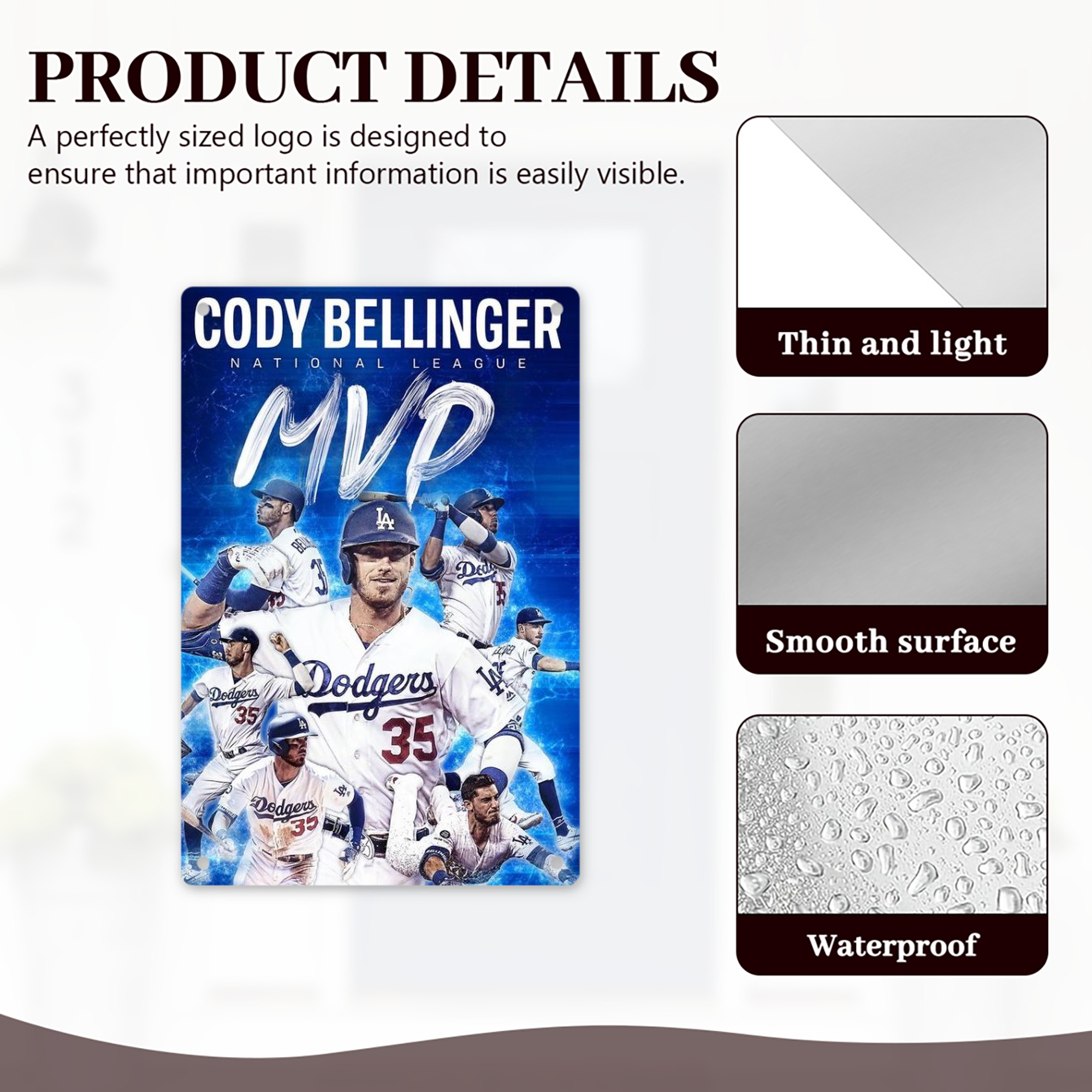  8x12inch Vertical Aluminum Sign - Durable Fade-Resistant Indoor/Outdoor Safety & Information Plaque For Office, Hotel, Restaurant, Bar, Public Spaces