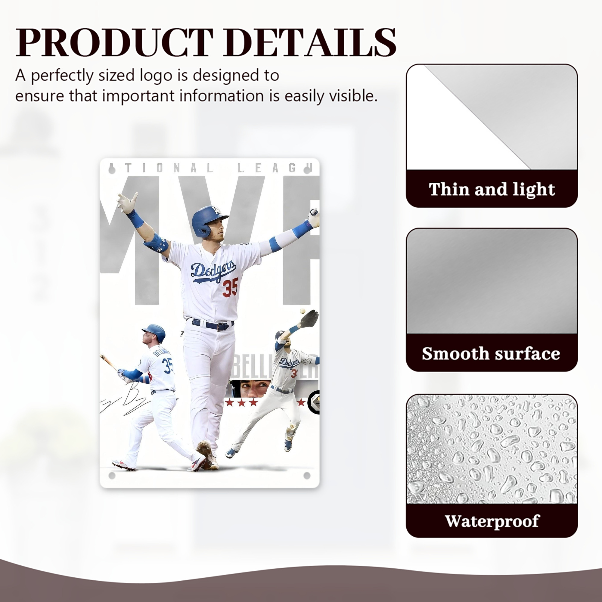  8x12inch Vertical Aluminum Sign - Durable Fade-Resistant Indoor/Outdoor Safety & Information Plaque For Office, Hotel, Restaurant, Bar, Public Spaces