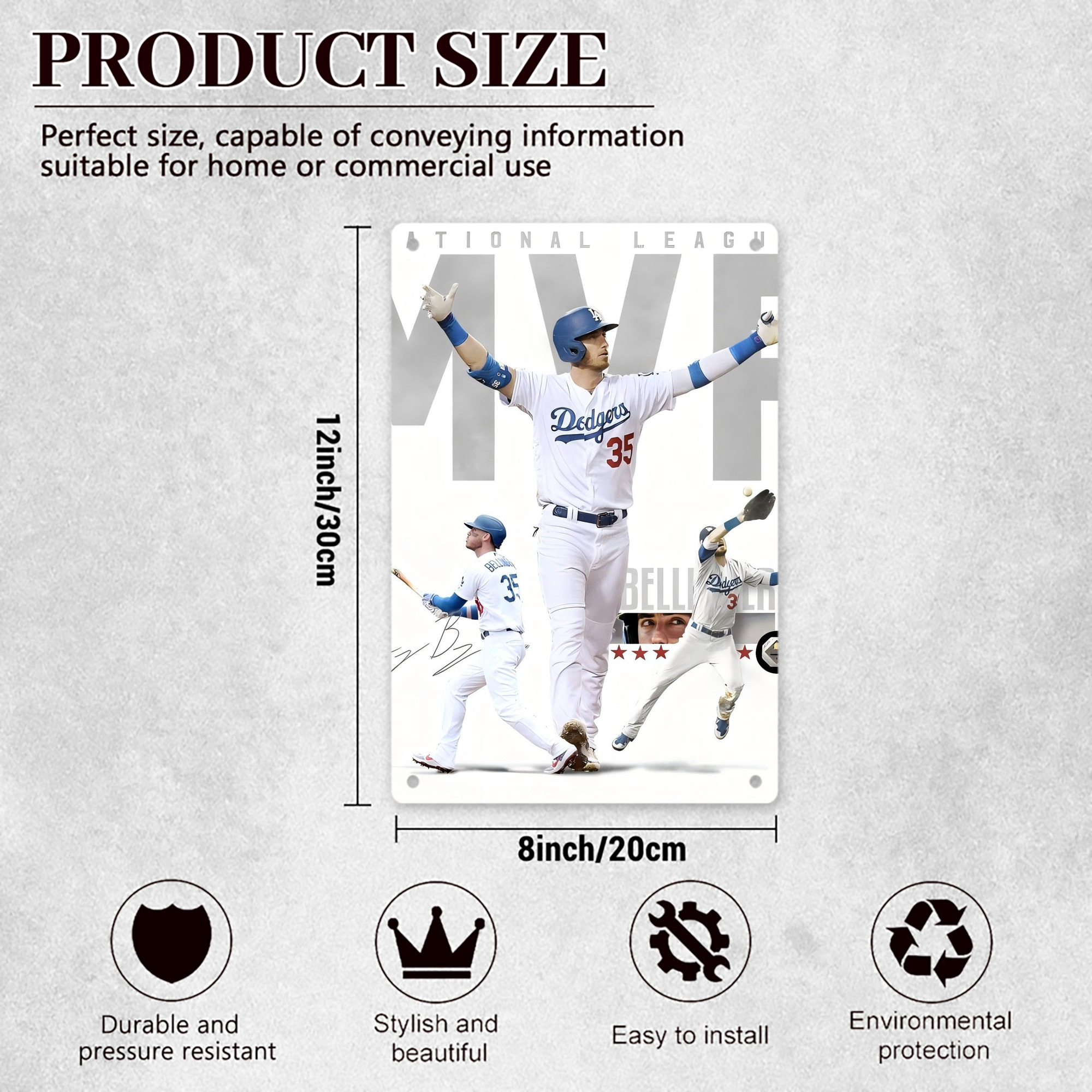  8x12inch Vertical Aluminum Sign - Durable Fade-Resistant Indoor/Outdoor Safety & Information Plaque For Office, Hotel, Restaurant, Bar, Public Spaces