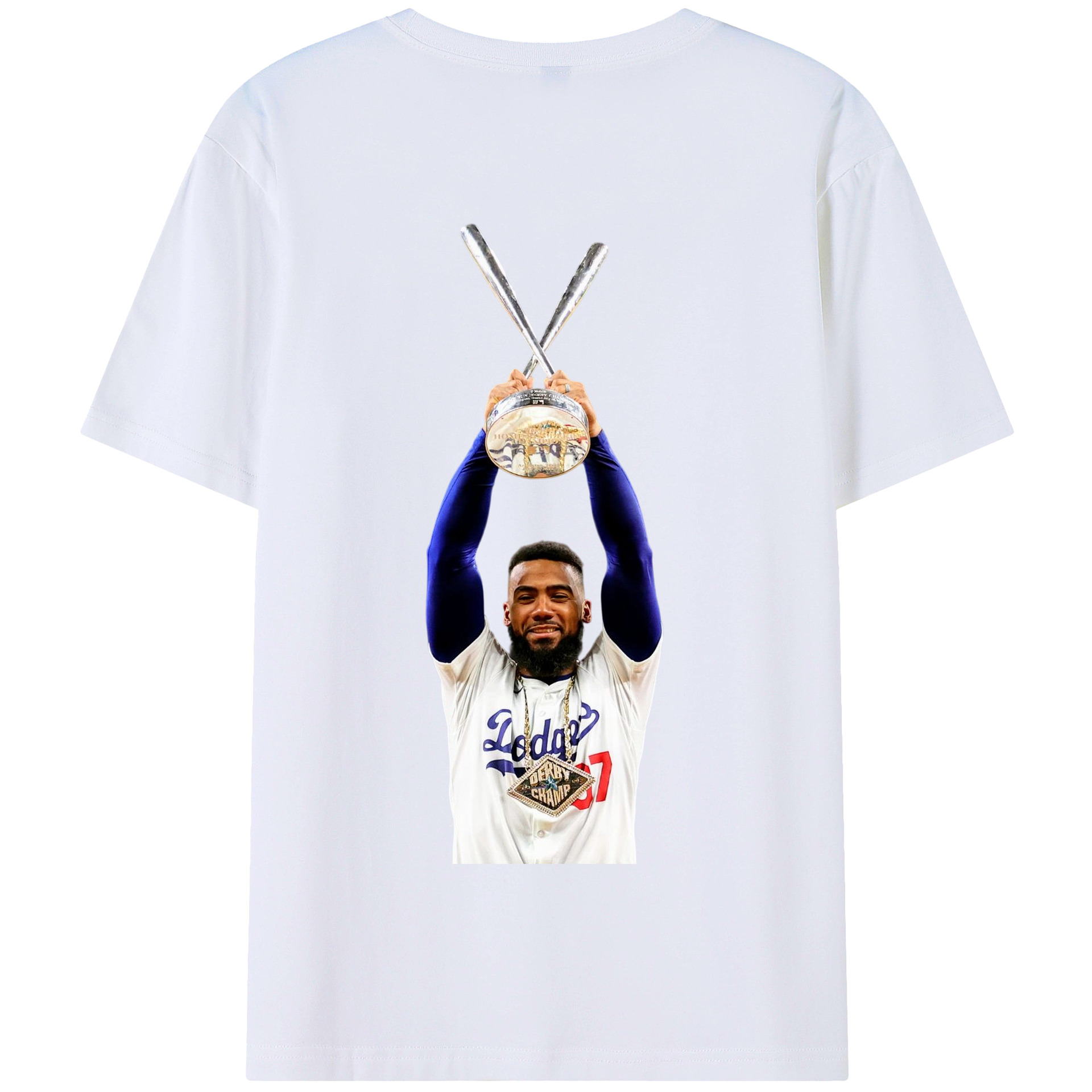  180g Combed Cotton T-Shirt With Back Heat Transfer Print – Soft, Lightweight, Fitted Design – Stylish Casual Wear For Sports & Everyday Use