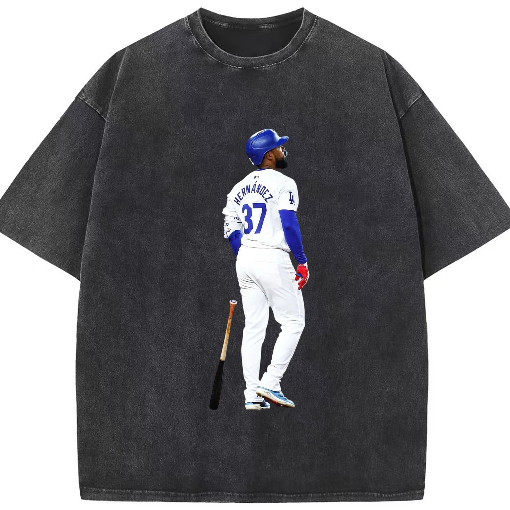  Washed Vintage Look 230g Cotton Oversized T-Shirt With Front Heat Transfer Print – Soft, Lightweight, Stylish Fit – Comfortable Casual Wear For Sports & Everyday Use