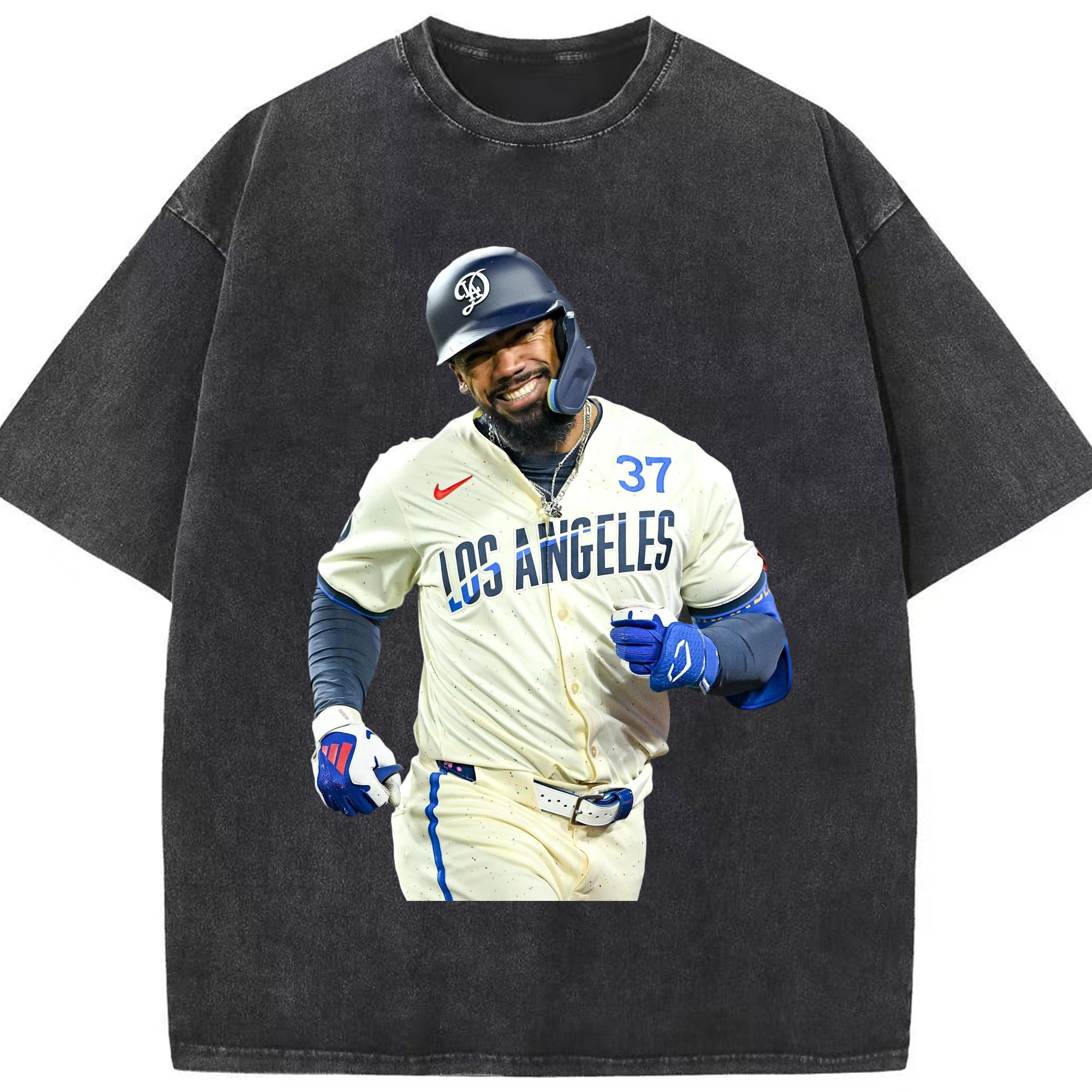  Washed Vintage Look 230g Cotton Oversized T-Shirt With Front Heat Transfer Print – Soft, Lightweight, Stylish Fit – Comfortable Casual Wear For Sports & Everyday Use