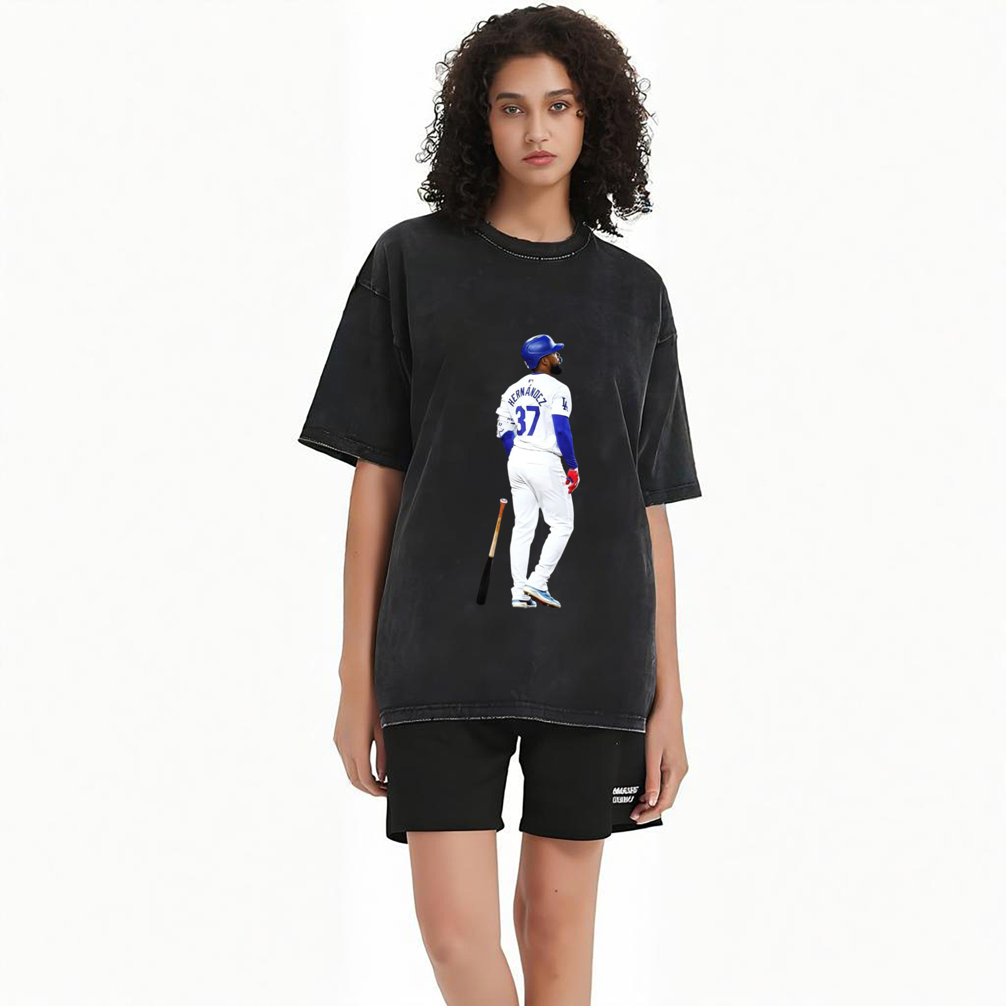  Washed Vintage Look 230g Cotton Oversized T-Shirt With Front Heat Transfer Print – Soft, Lightweight, Stylish Fit – Comfortable Casual Wear For Sports & Everyday Use