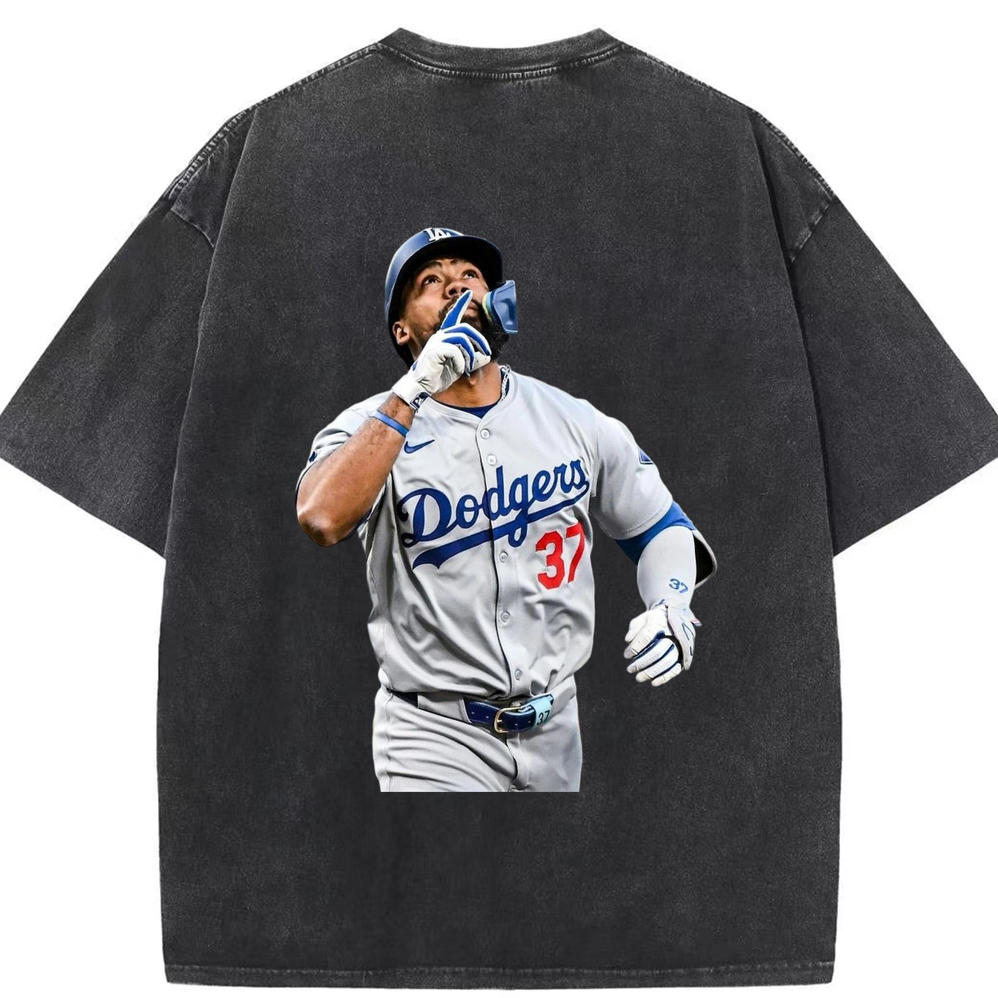  Washed Vintage 230g Cotton Oversized T-Shirt With Back Heat Transfer Print – Soft, Lightweight & Stylish – Comfortable Casual Wear For Sports & Everyday Use