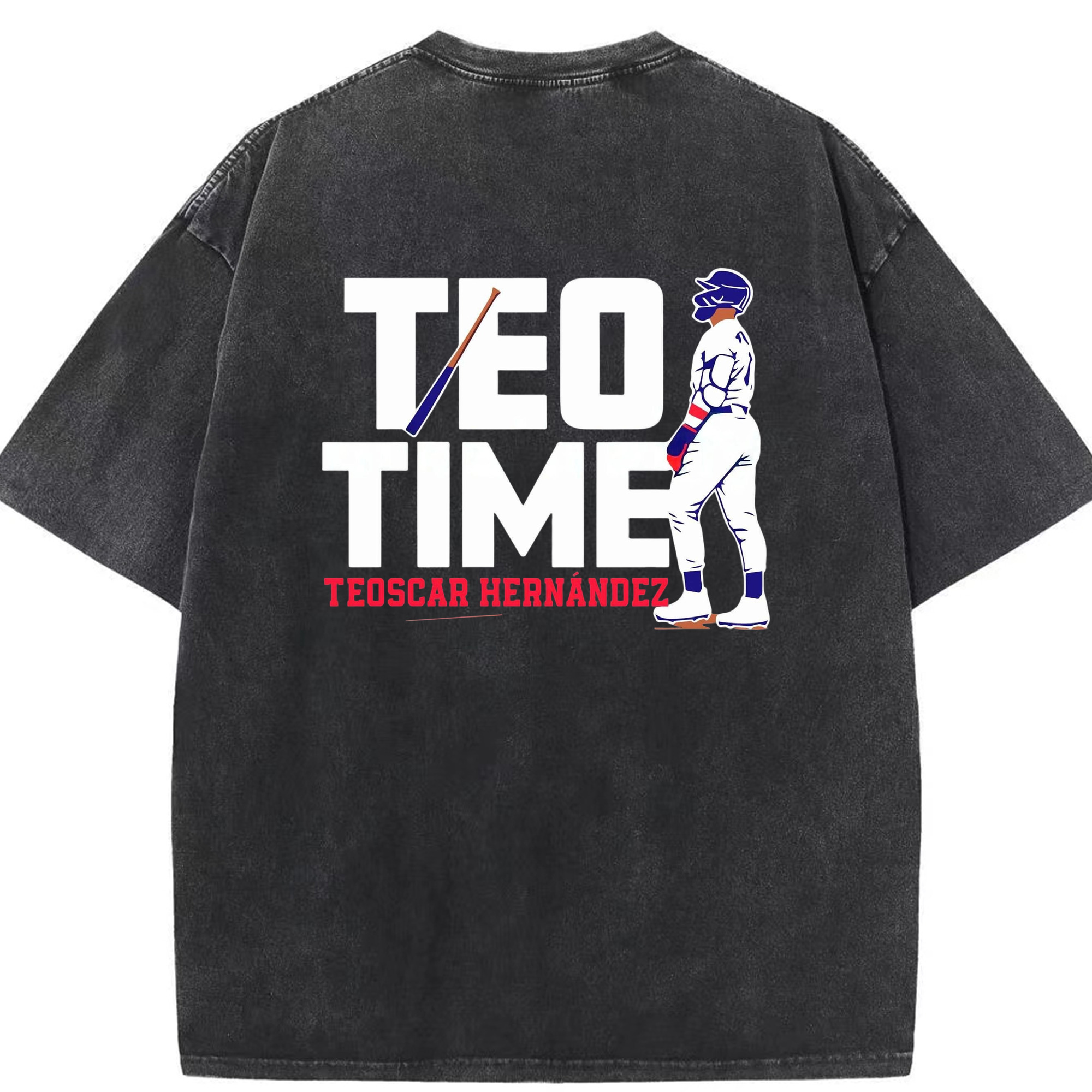  Washed Vintage 230g Cotton Oversized T-Shirt With Back Heat Transfer Print – Soft, Lightweight & Stylish – Comfortable Casual Wear For Sports & Everyday Use