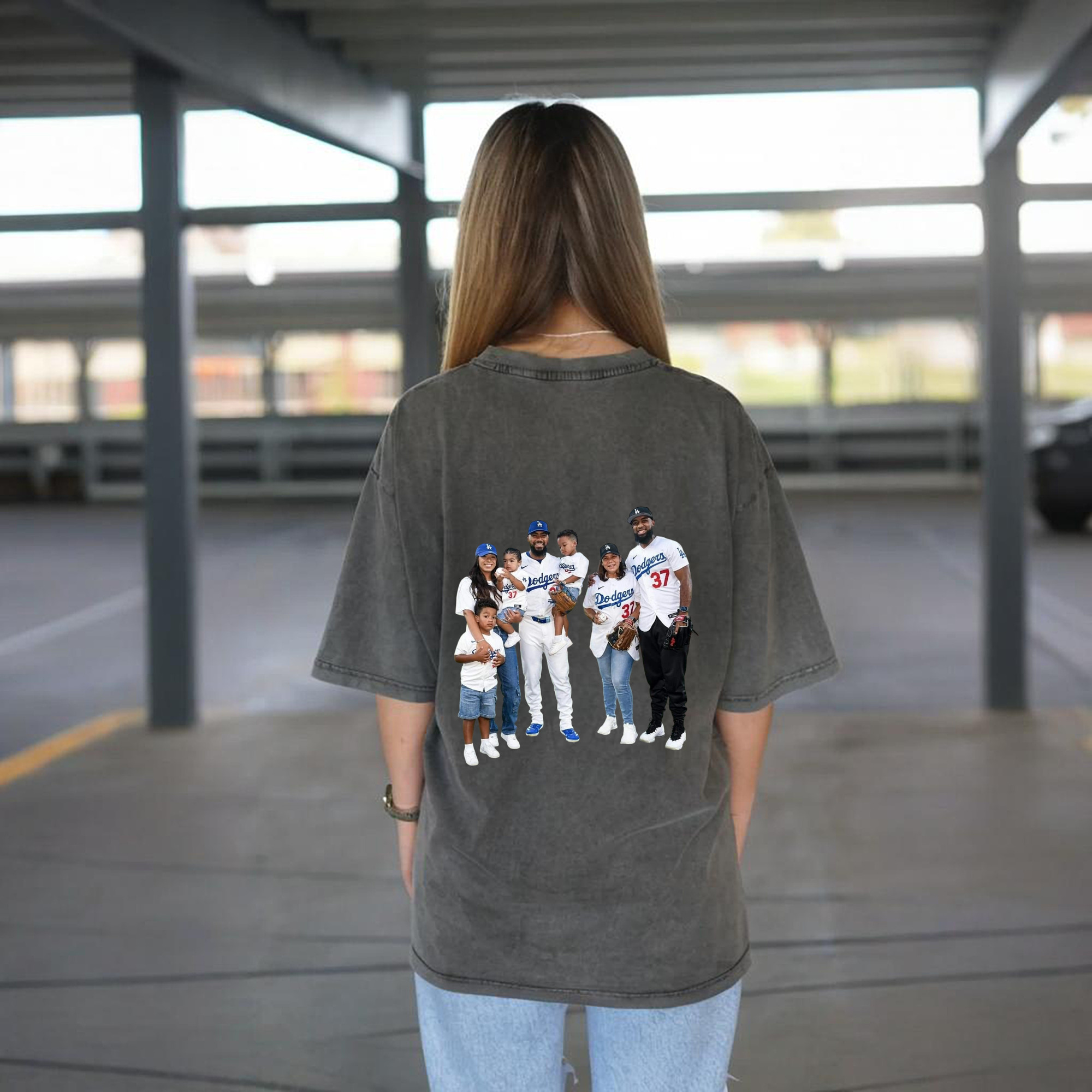  Washed Vintage 230g Cotton Oversized T-Shirt With Back Heat Transfer Print – Soft, Lightweight & Stylish – Comfortable Casual Wear For Sports & Everyday Use