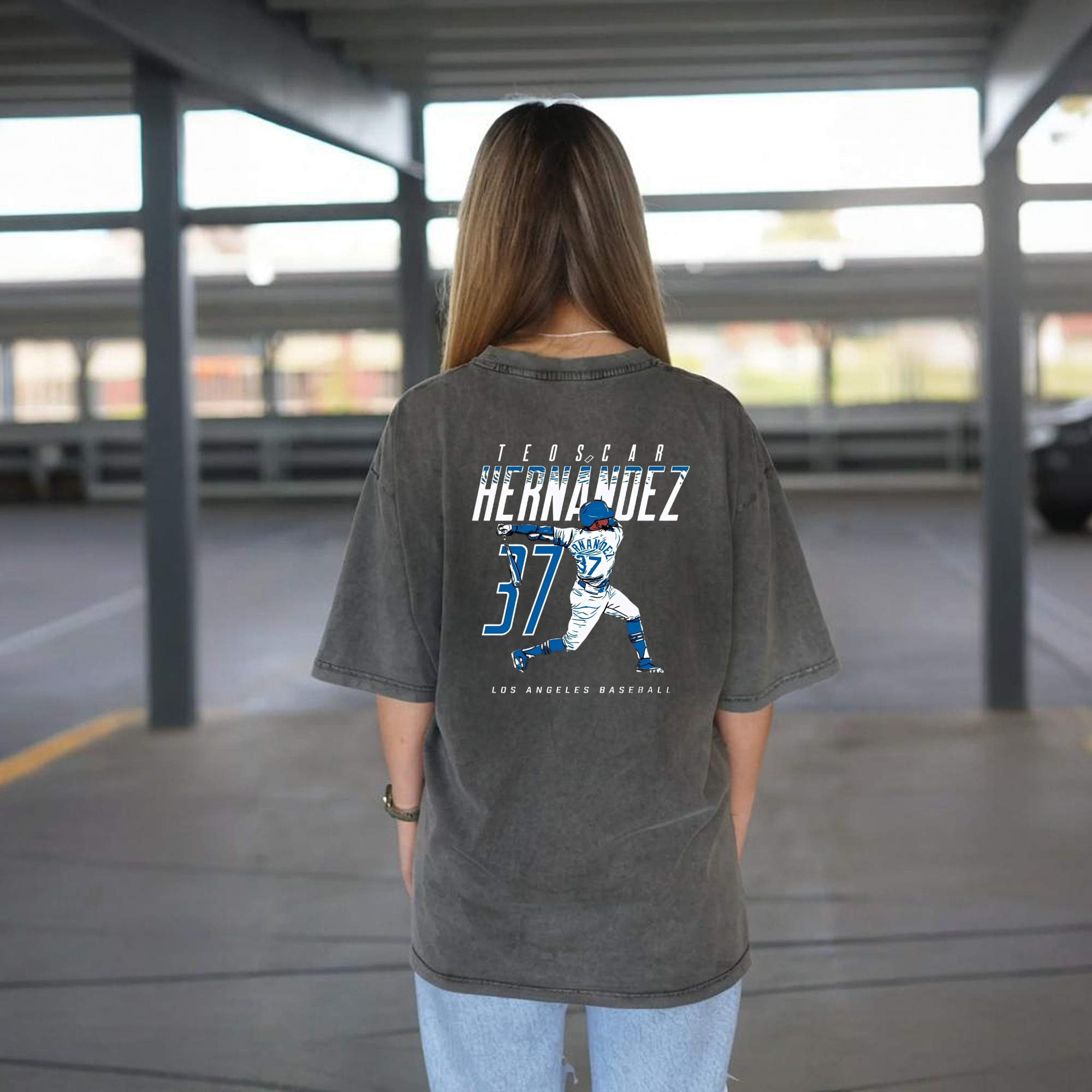  Washed Vintage 230g Cotton Oversized T-Shirt With Back Heat Transfer Print – Soft, Lightweight & Stylish – Comfortable Casual Wear For Sports & Everyday Use