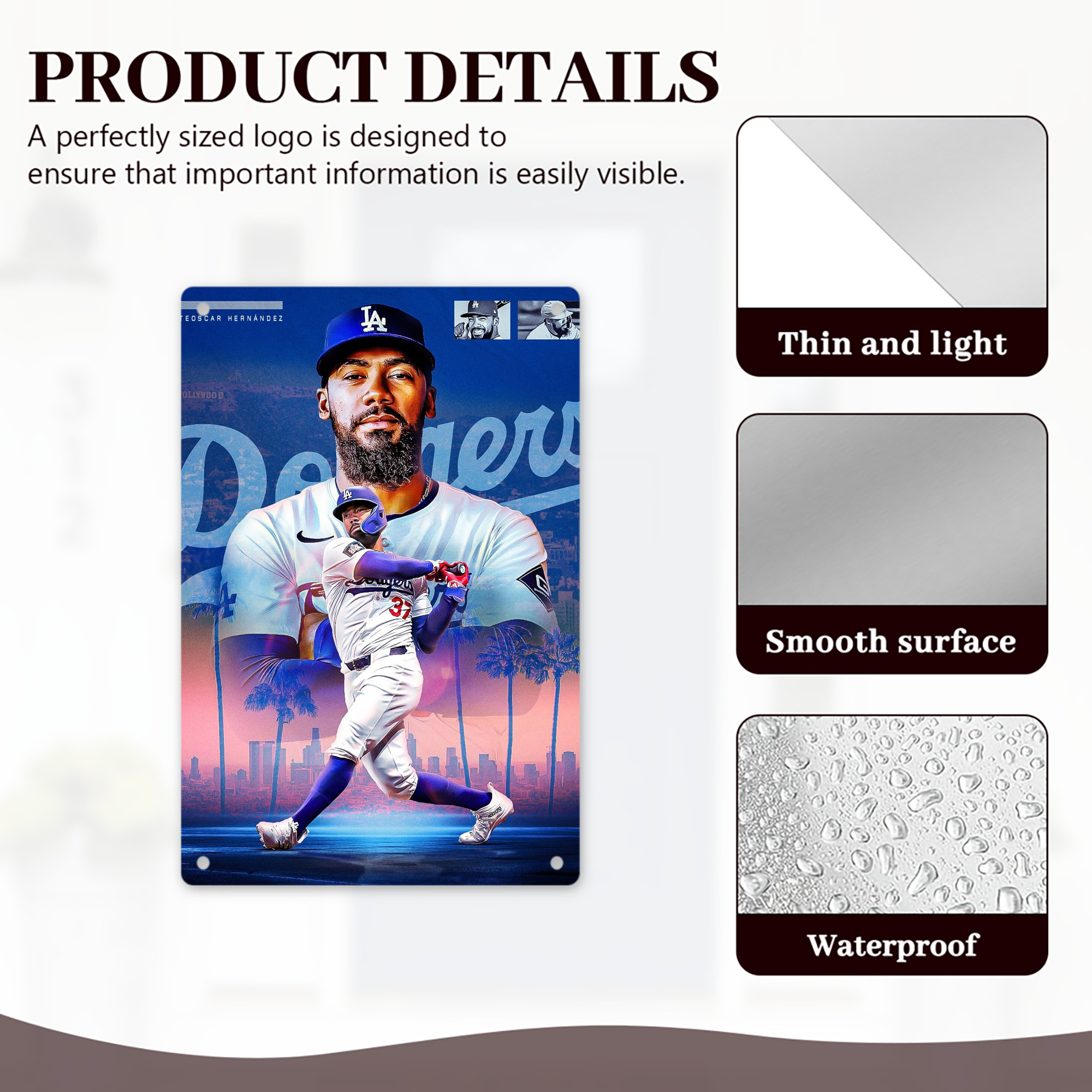  8x12inch Vertical Aluminum Sign - Durable Fade-Resistant Indoor/Outdoor Safety & Information Plaque For Office, Hotel, Restaurant, Bar, Public Spaces