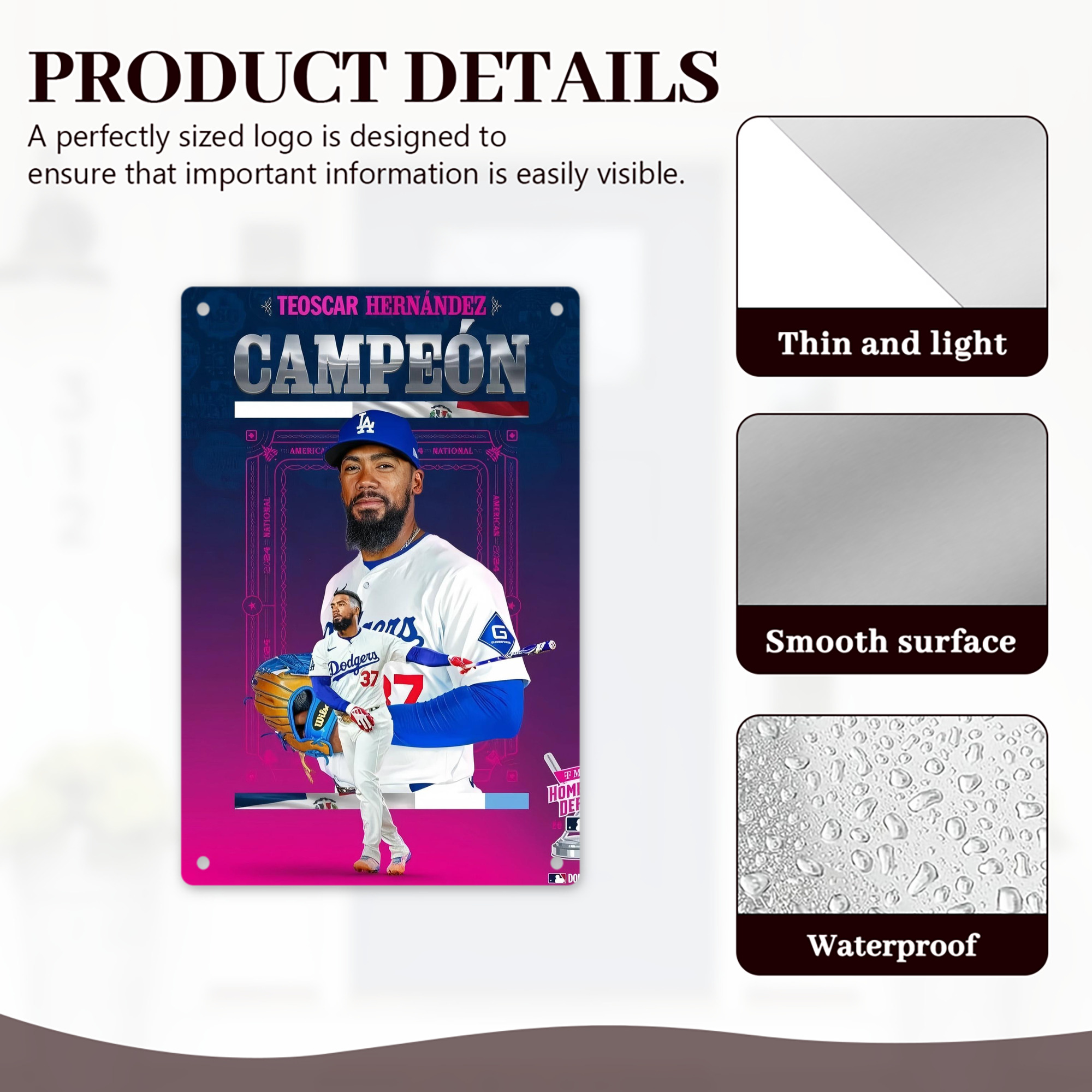  8x12inch Vertical Aluminum Sign - Durable Fade-Resistant Indoor/Outdoor Safety & Information Plaque For Office, Hotel, Restaurant, Bar, Public Spaces