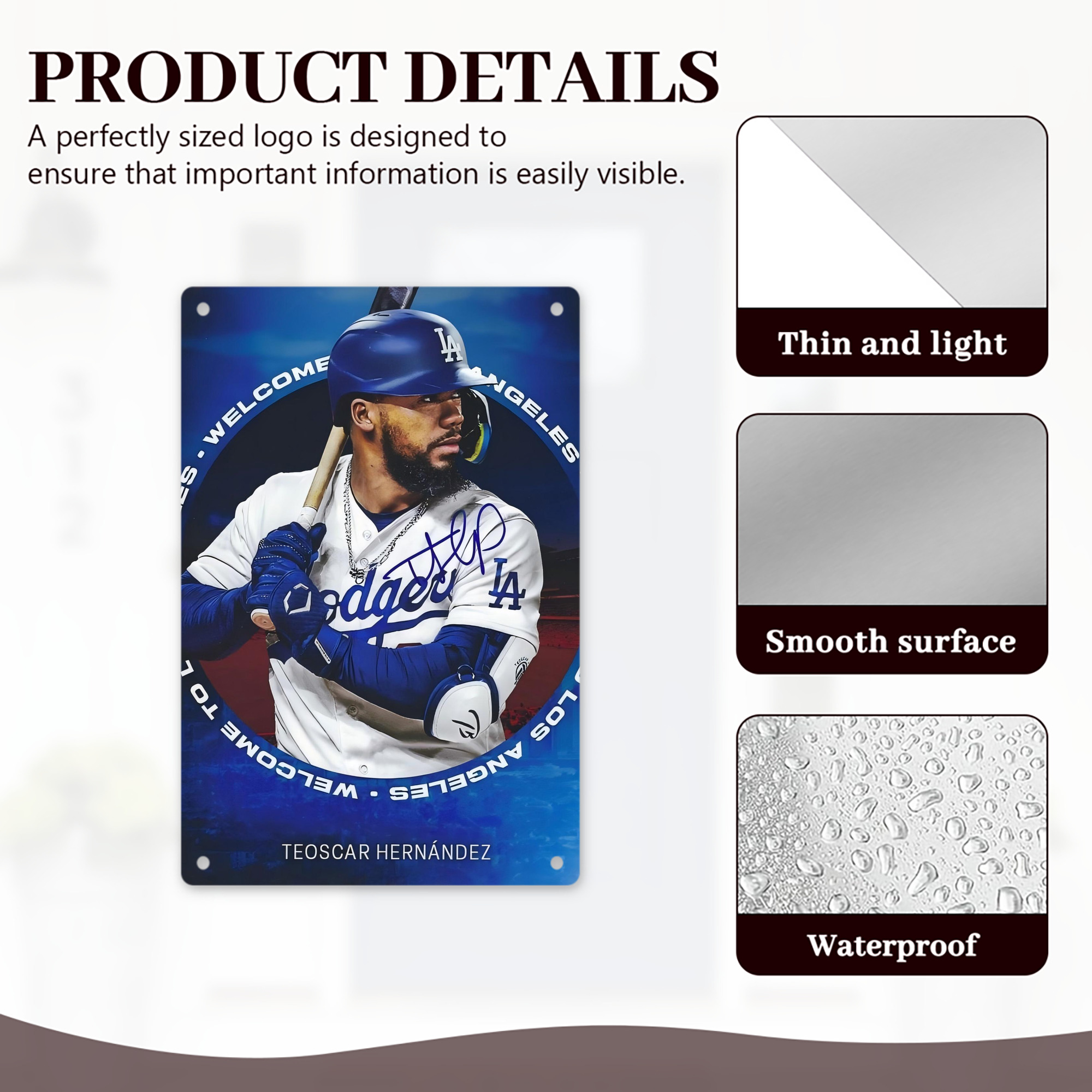  8x12inch Vertical Aluminum Sign - Durable Fade-Resistant Indoor/Outdoor Safety & Information Plaque For Office, Hotel, Restaurant, Bar, Public Spaces