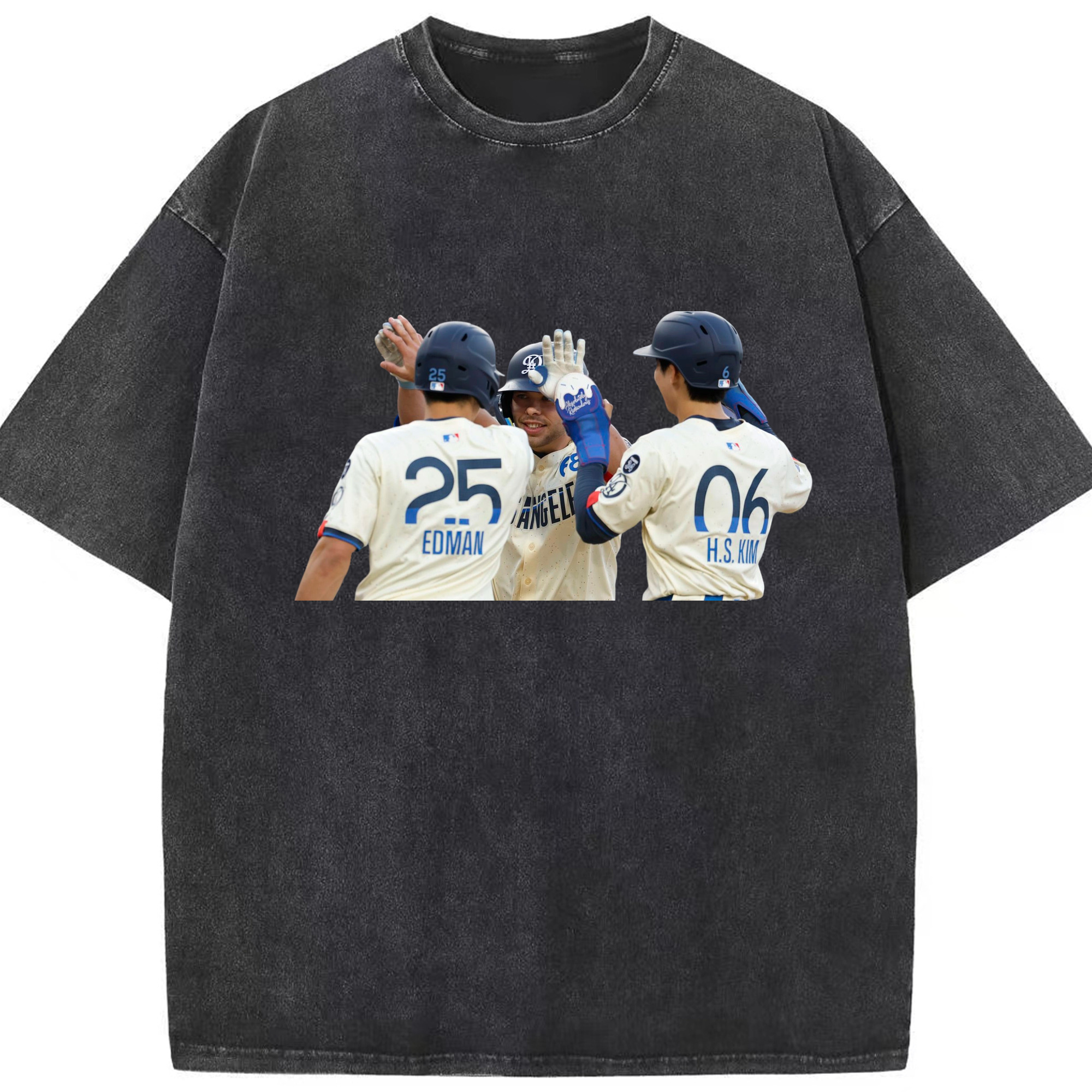  Washed Vintage Look 230g Cotton Oversized T-Shirt With Front Heat Transfer Print – Soft, Lightweight, Stylish Fit – Comfortable Casual Wear For Sports & Everyday Use