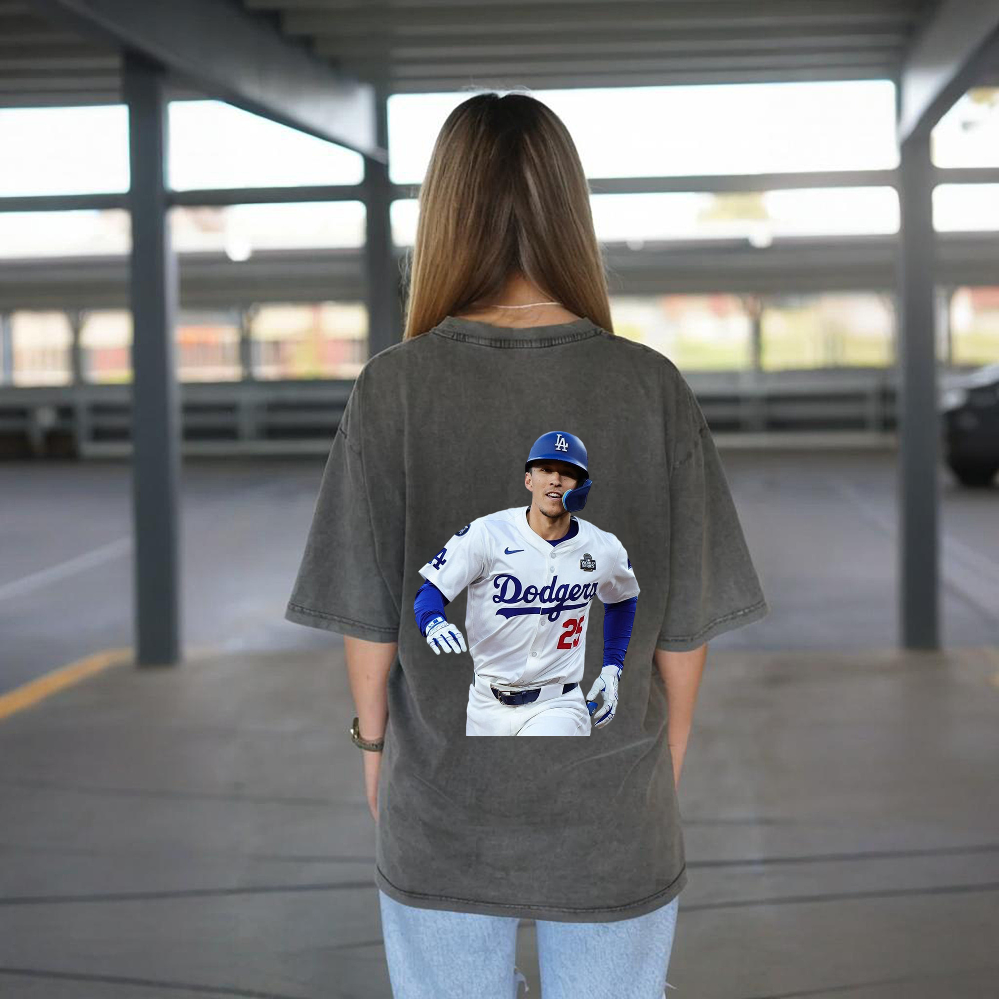  Washed Vintage 230g Cotton Oversized T-Shirt With Back Heat Transfer Print – Soft, Lightweight & Stylish – Comfortable Casual Wear For Sports & Everyday Use