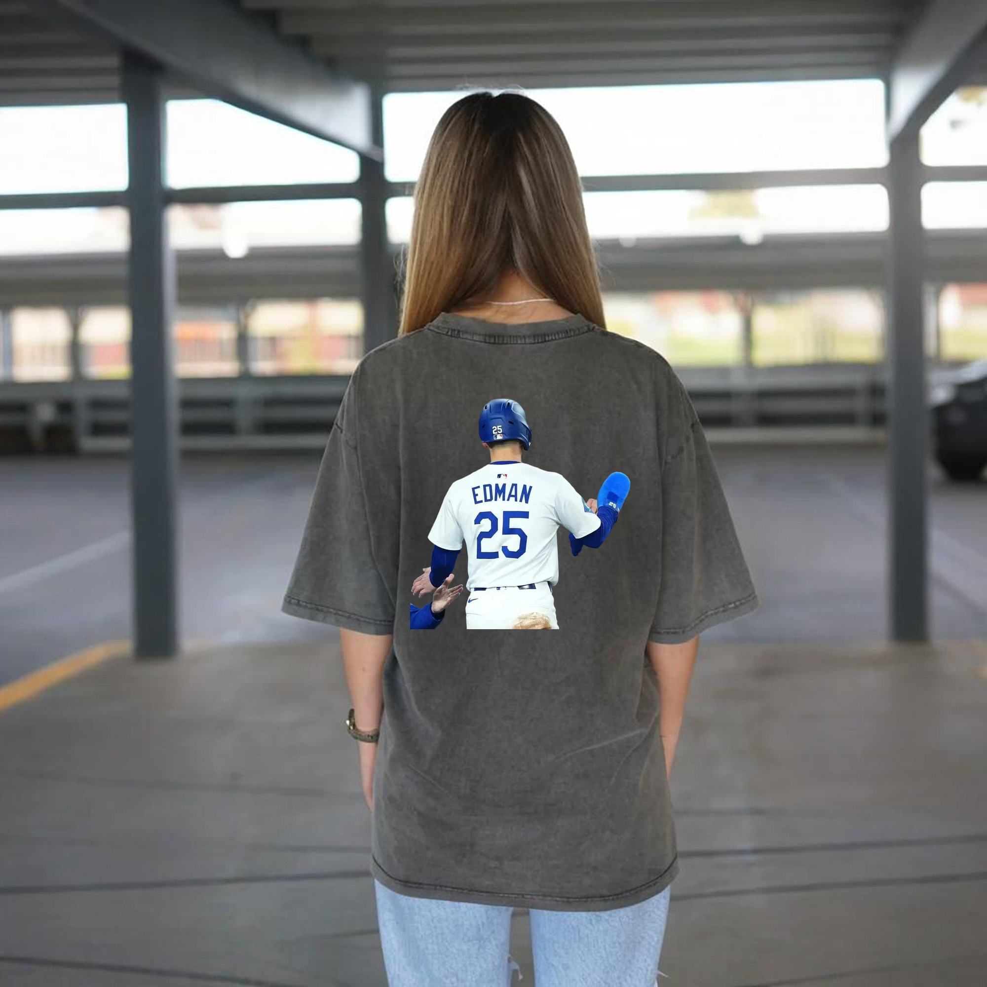  Washed Vintage 230g Cotton Oversized T-Shirt With Back Heat Transfer Print – Soft, Lightweight & Stylish – Comfortable Casual Wear For Sports & Everyday Use