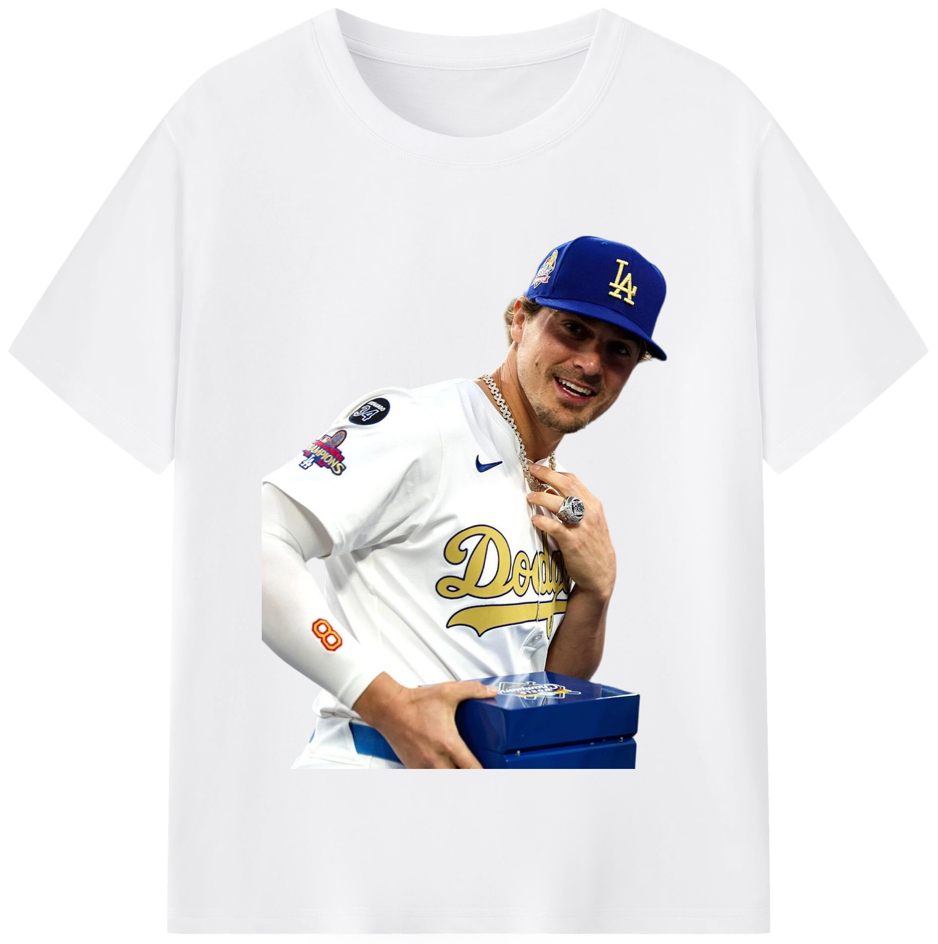  Combed Cotton T-Shirt 180g With Front Heat Transfer Print – Soft, Lightweight, Fitted Design – Stylish Casual Wear For Sports & Everyday Use