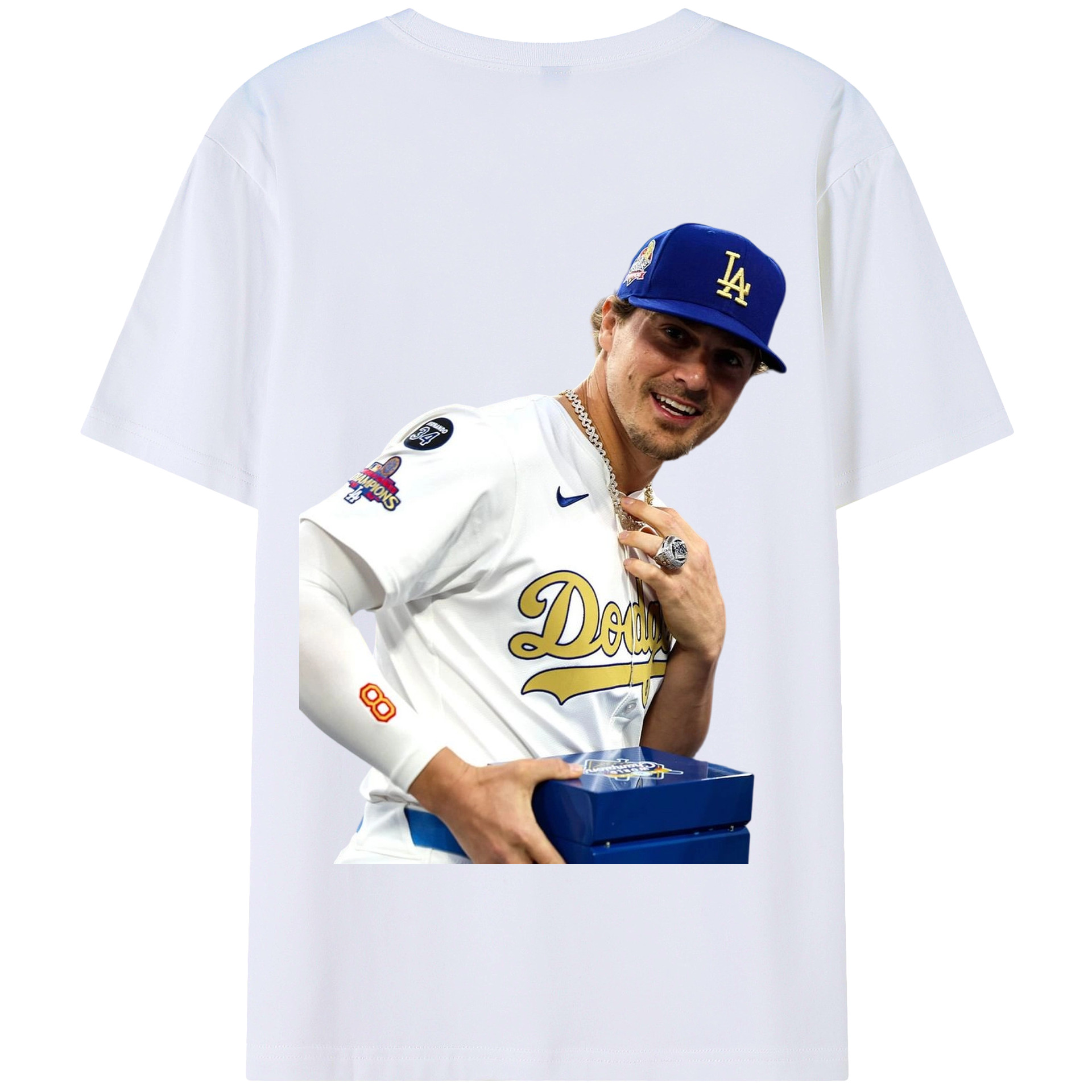  180g Combed Cotton T-Shirt With Back Heat Transfer Print – Soft, Lightweight, Fitted Design – Stylish Casual Wear For Sports & Everyday Use