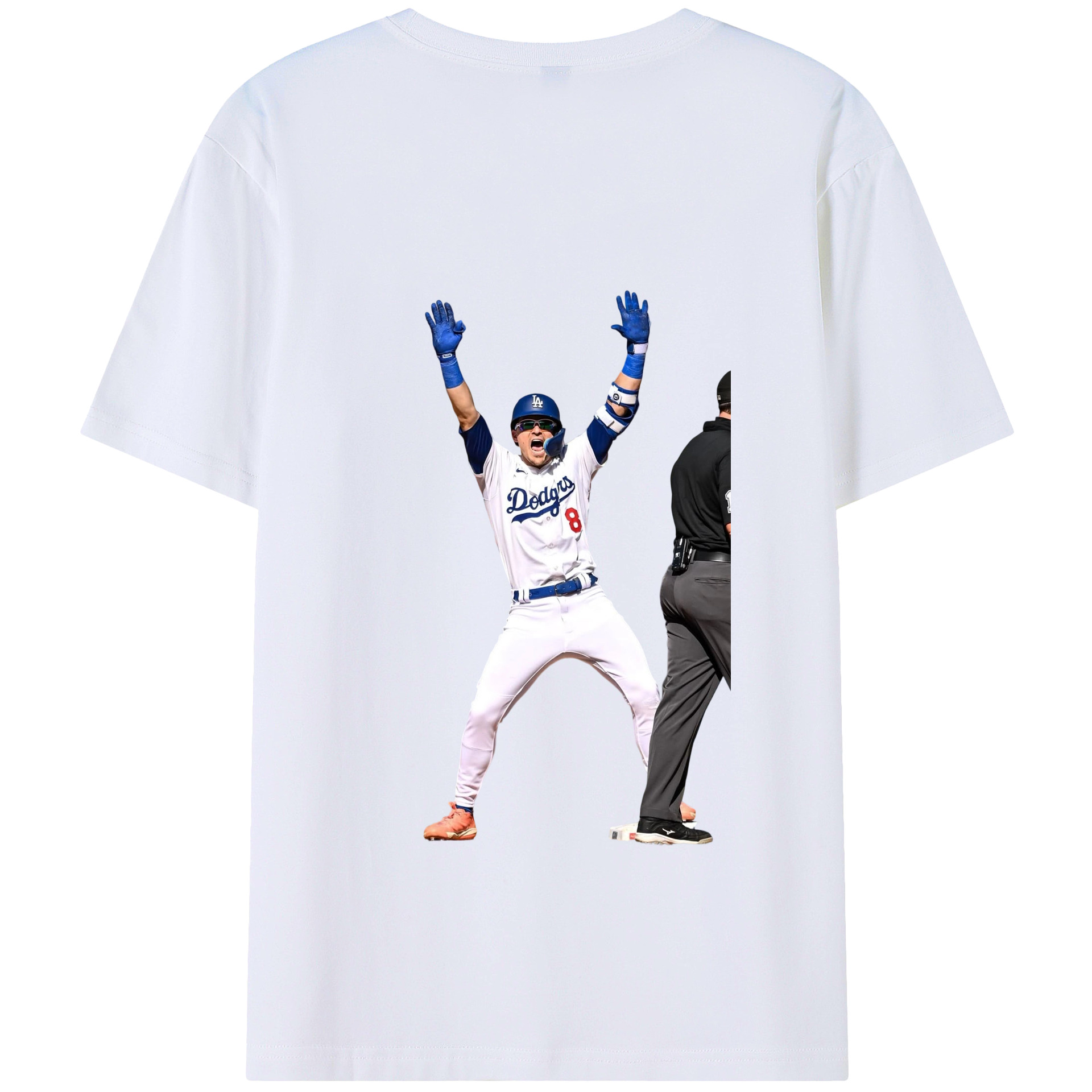  180g Combed Cotton T-Shirt With Back Heat Transfer Print – Soft, Lightweight, Fitted Design – Stylish Casual Wear For Sports & Everyday Use