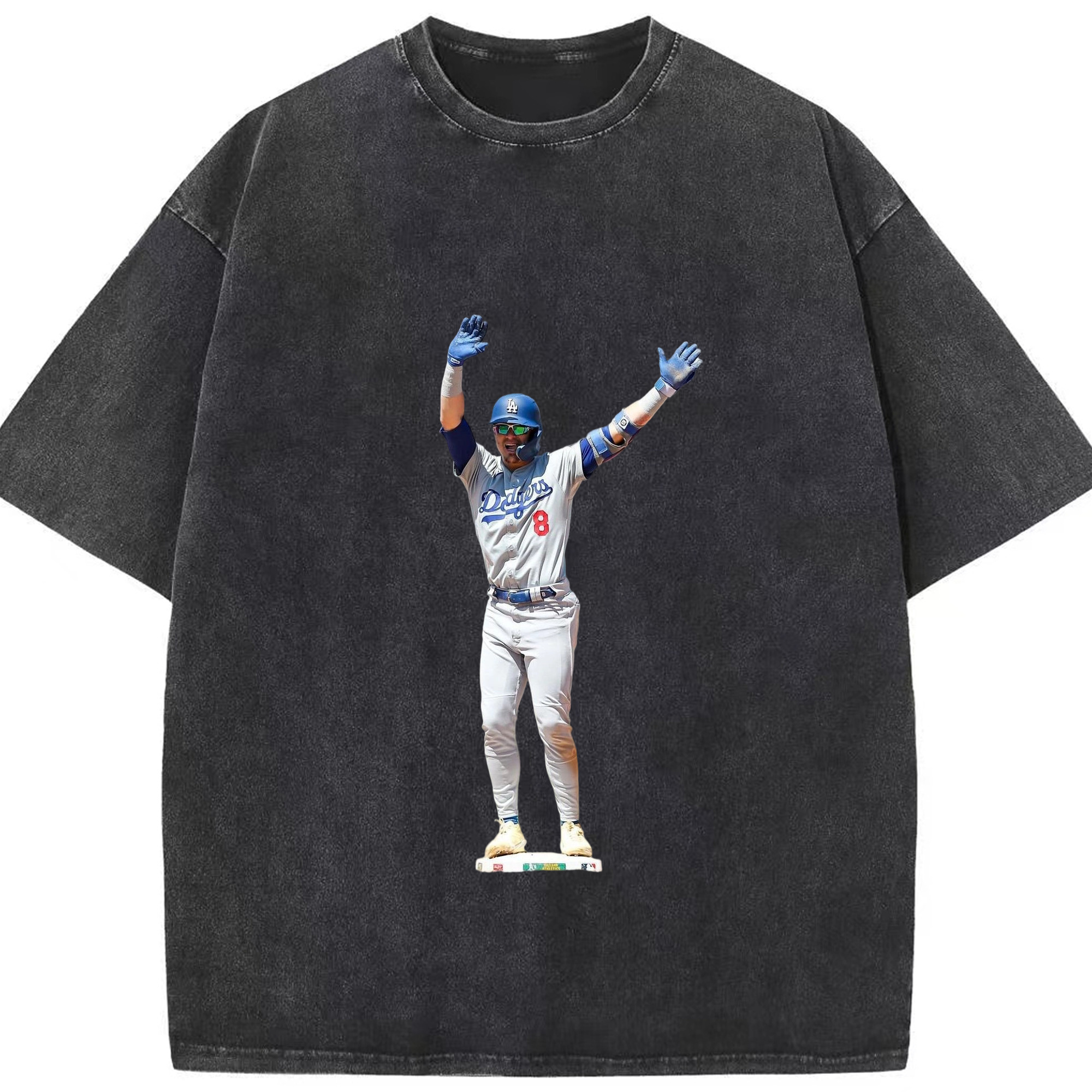  Washed Vintage Look 230g Cotton Oversized T-Shirt With Front Heat Transfer Print – Soft, Lightweight, Stylish Fit – Comfortable Casual Wear For Sports & Everyday Use