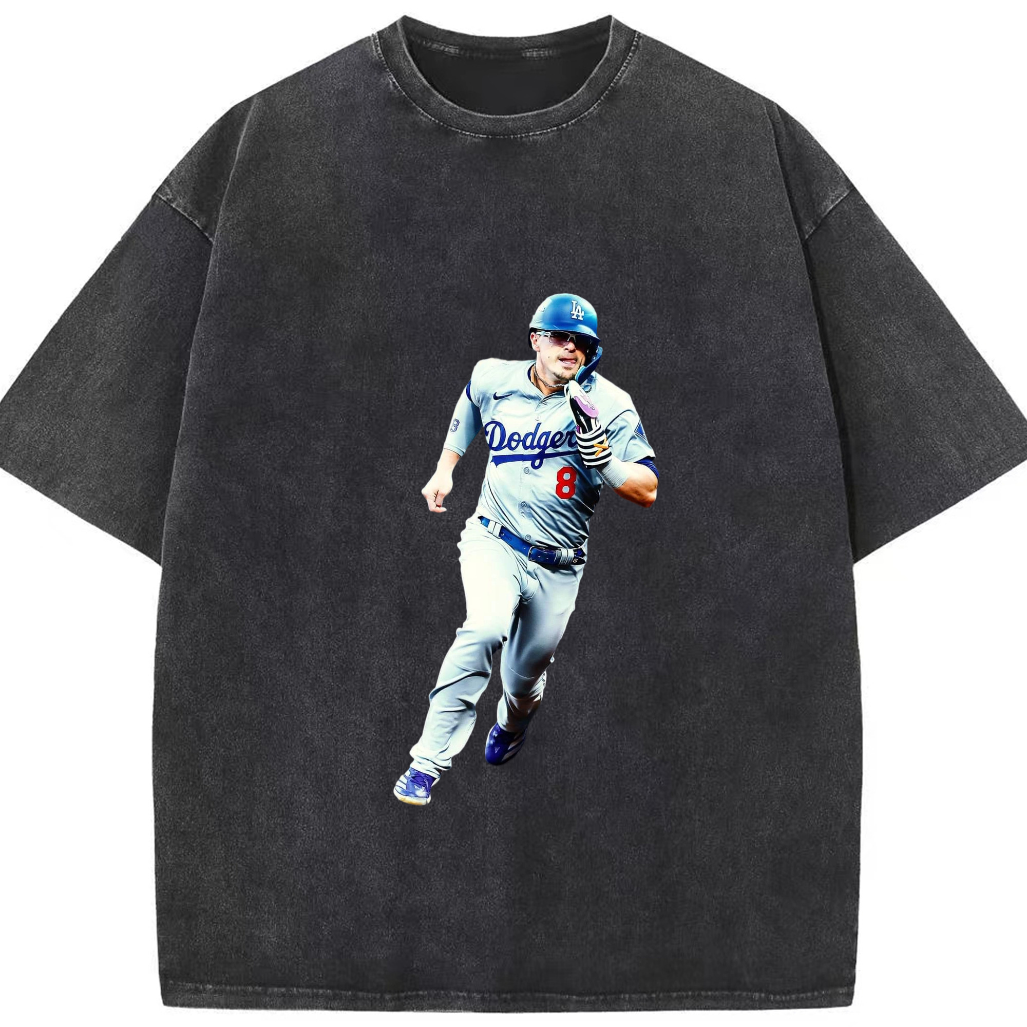  Washed Vintage Look 230g Cotton Oversized T-Shirt With Front Heat Transfer Print – Soft, Lightweight, Stylish Fit – Comfortable Casual Wear For Sports & Everyday Use