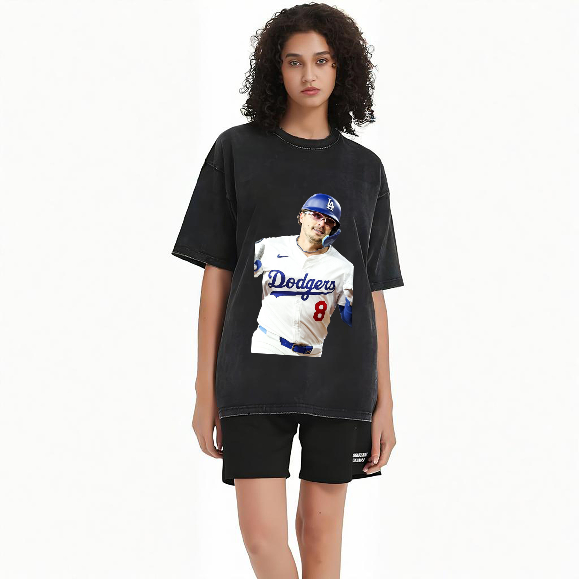  Washed Vintage Look 230g Cotton Oversized T-Shirt With Front Heat Transfer Print – Soft, Lightweight, Stylish Fit – Comfortable Casual Wear For Sports & Everyday Use