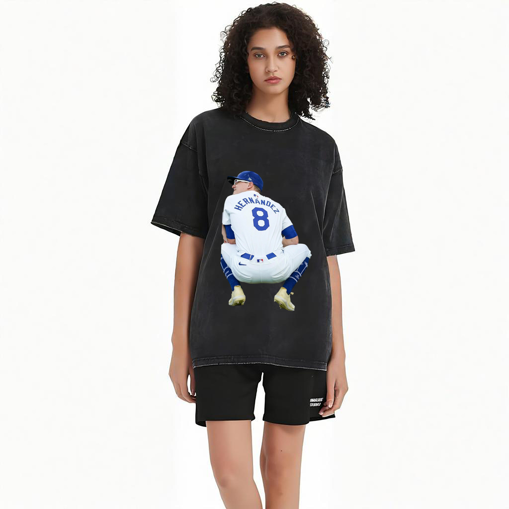  Washed Vintage Look 230g Cotton Oversized T-Shirt With Front Heat Transfer Print – Soft, Lightweight, Stylish Fit – Comfortable Casual Wear For Sports & Everyday Use