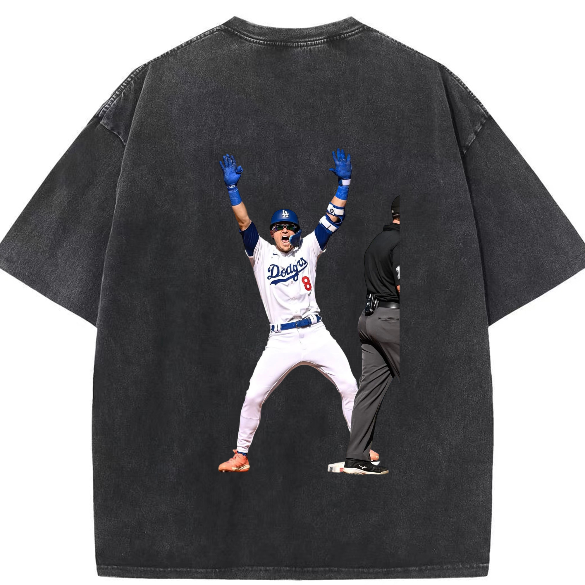  Washed Vintage 230g Cotton Oversized T-Shirt With Back Heat Transfer Print – Soft, Lightweight & Stylish – Comfortable Casual Wear For Sports & Everyday Use