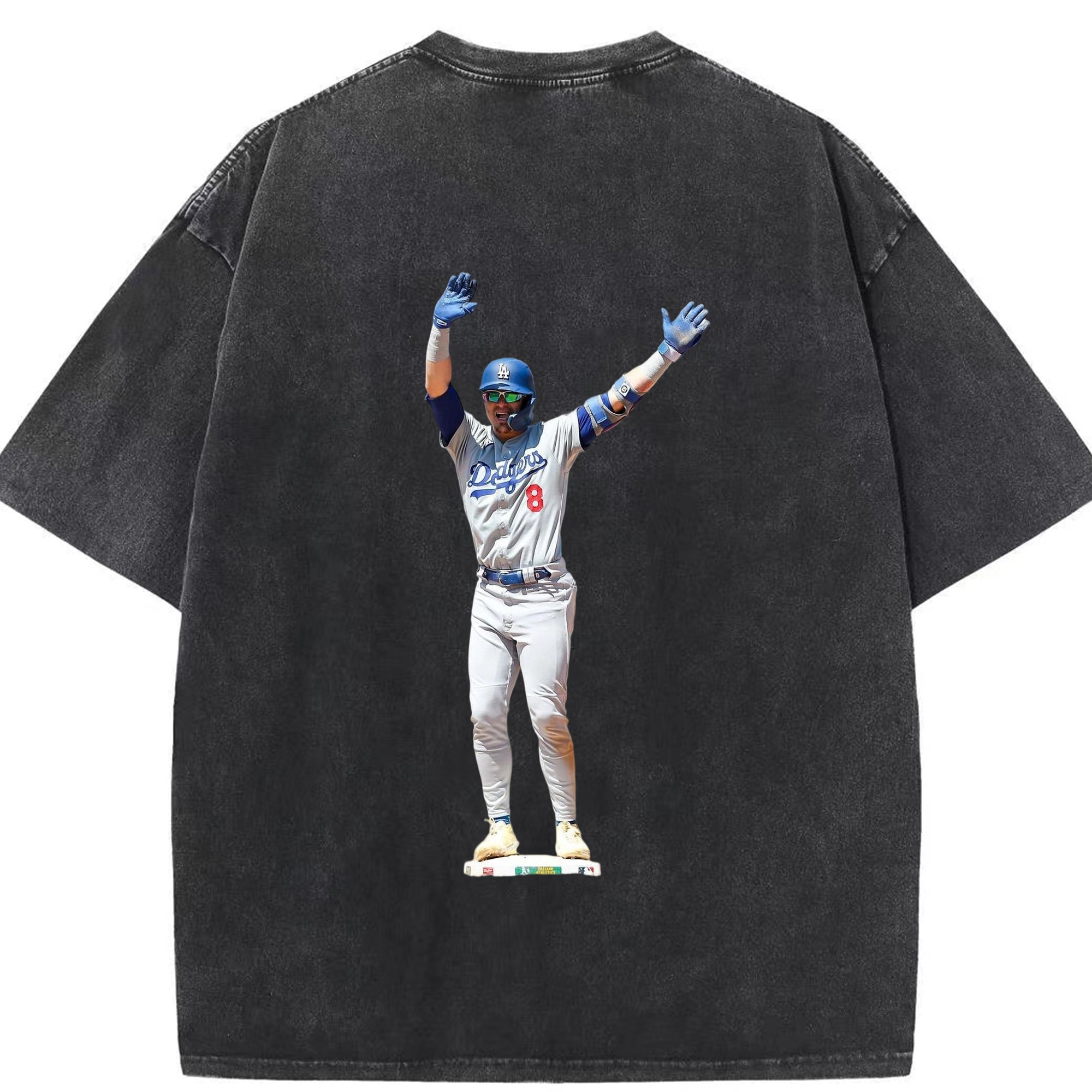  Washed Vintage 230g Cotton Oversized T-Shirt With Back Heat Transfer Print – Soft, Lightweight & Stylish – Comfortable Casual Wear For Sports & Everyday Use