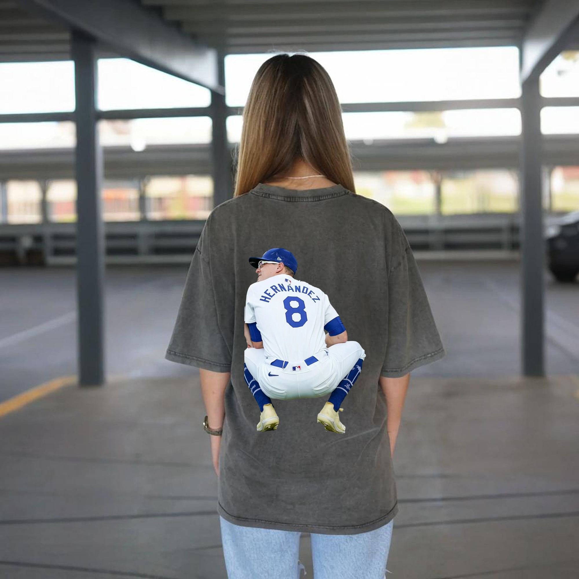  Washed Vintage 230g Cotton Oversized T-Shirt With Back Heat Transfer Print – Soft, Lightweight & Stylish – Comfortable Casual Wear For Sports & Everyday Use