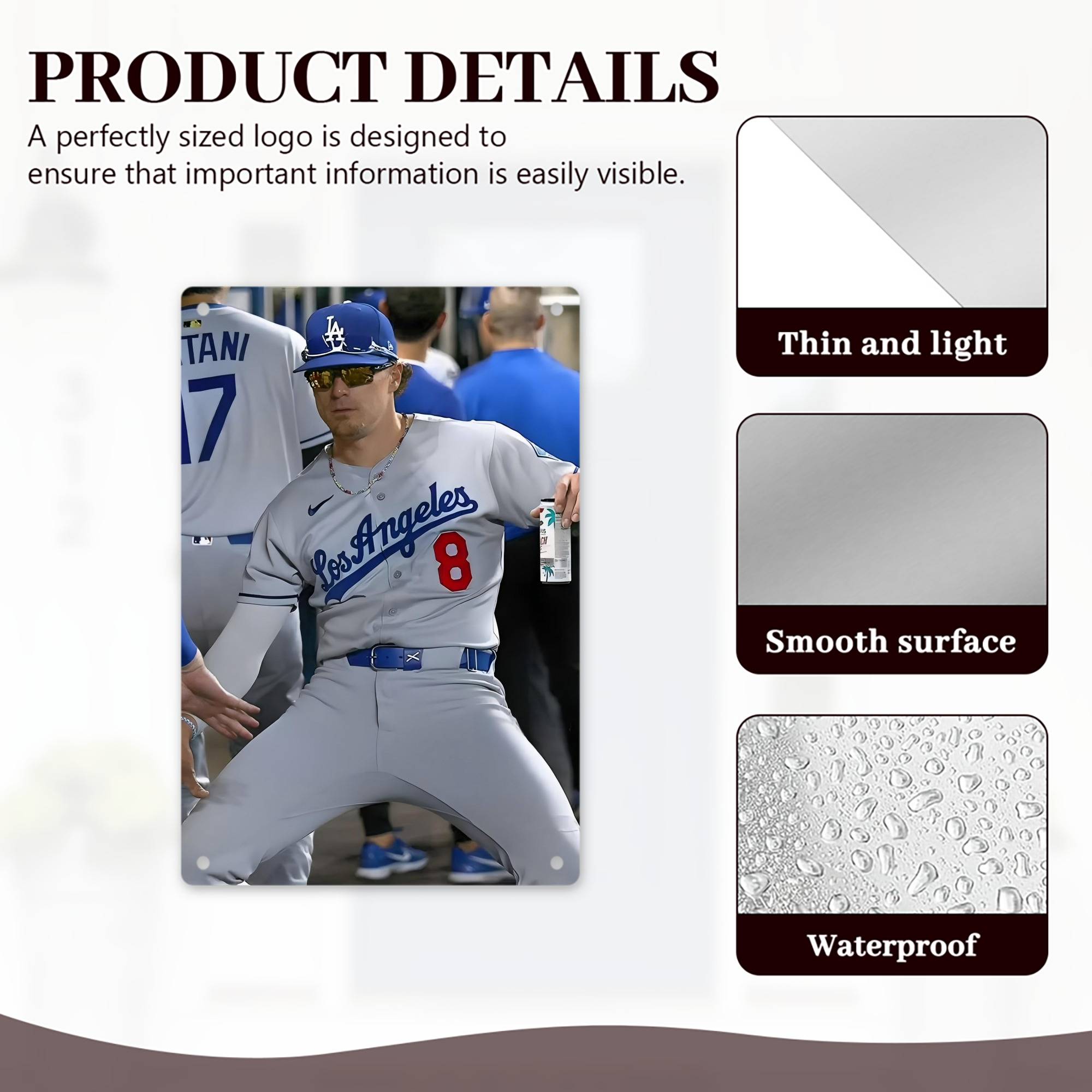  8x12inch Vertical Aluminum Sign - Durable Fade-Resistant Indoor/Outdoor Safety & Information Plaque For Office, Hotel, Restaurant, Bar, Public Spaces