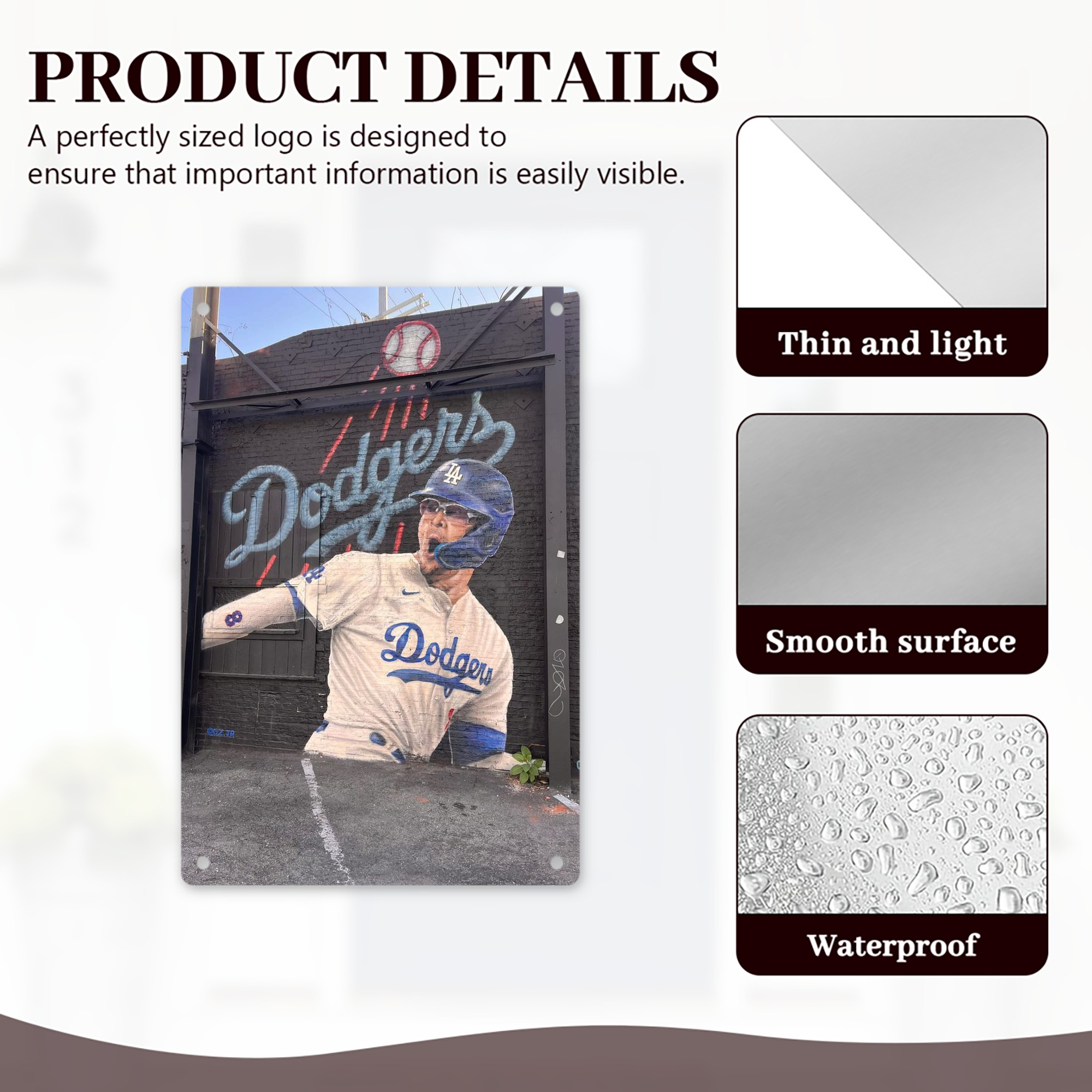  8x12inch Vertical Aluminum Sign - Durable Fade-Resistant Indoor/Outdoor Safety & Information Plaque For Office, Hotel, Restaurant, Bar, Public Spaces