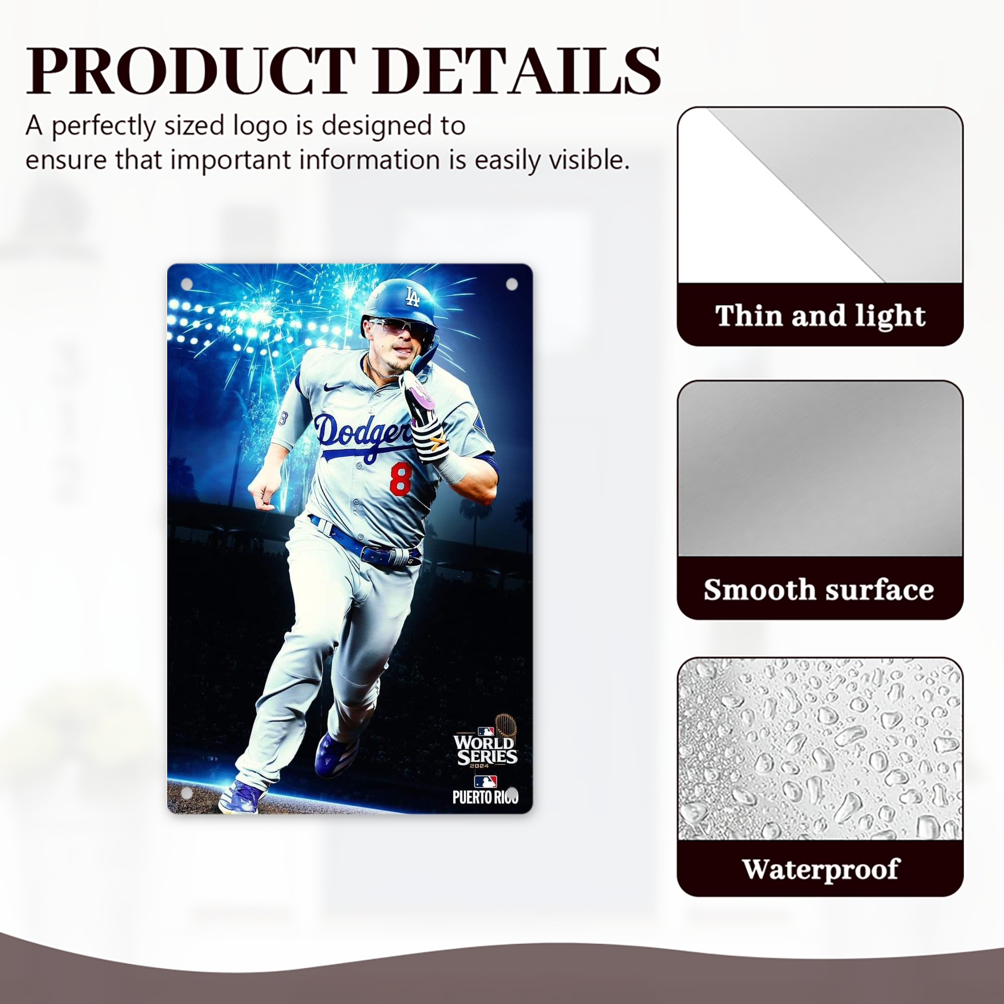  8x12inch Vertical Aluminum Sign - Durable Fade-Resistant Indoor/Outdoor Safety & Information Plaque For Office, Hotel, Restaurant, Bar, Public Spaces