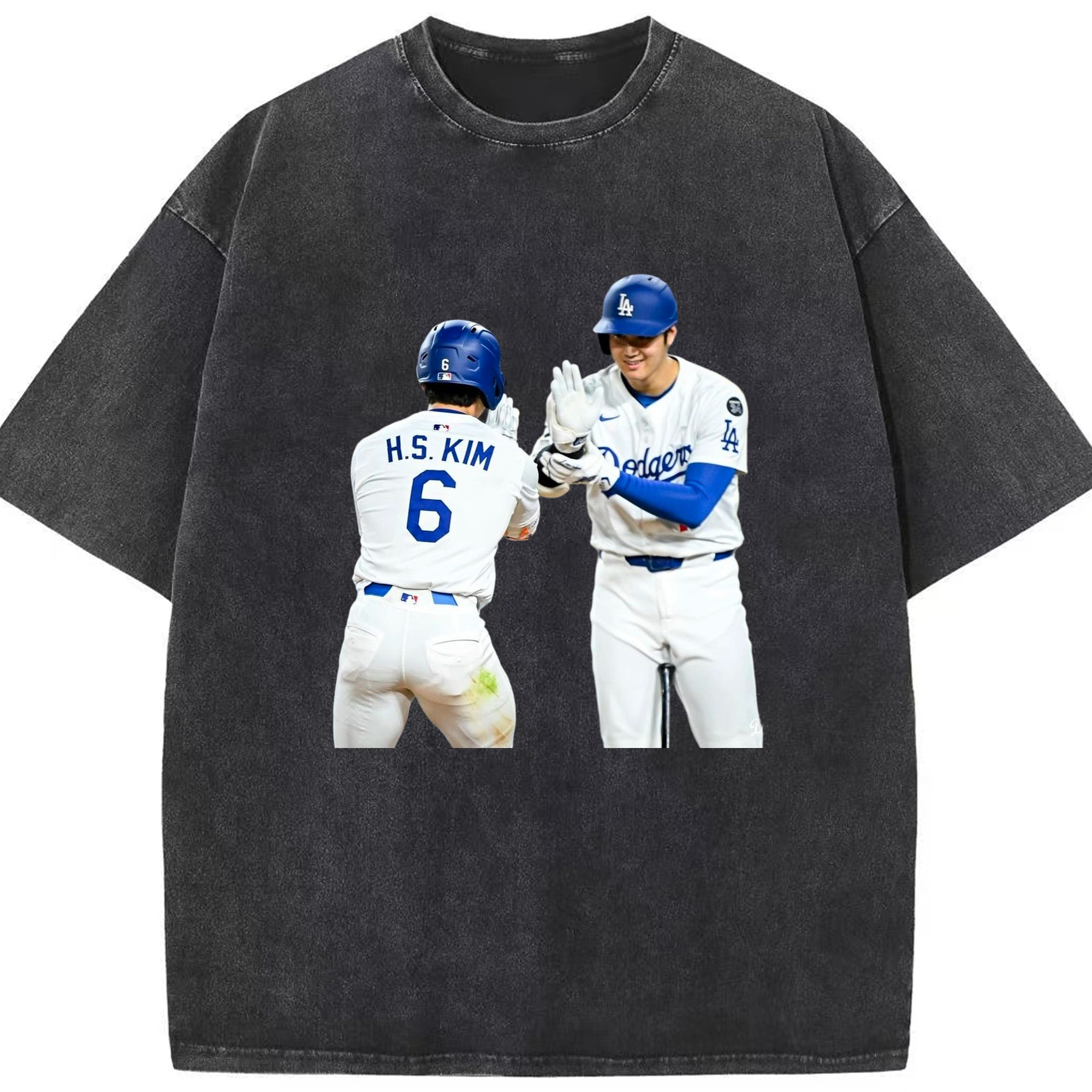  Washed Vintage Look 230g Cotton Oversized T-Shirt With Front Heat Transfer Print – Soft, Lightweight, Stylish Fit – Comfortable Casual Wear For Sports & Everyday Use