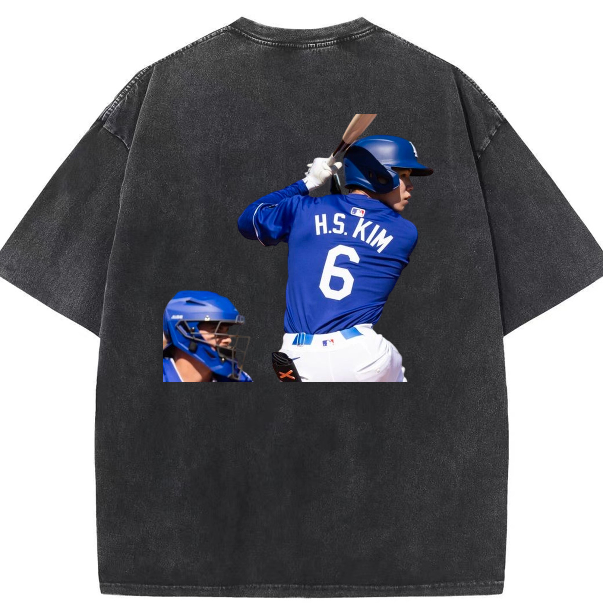  Washed Vintage 230g Cotton Oversized T-Shirt With Back Heat Transfer Print – Soft, Lightweight & Stylish – Comfortable Casual Wear For Sports & Everyday Use