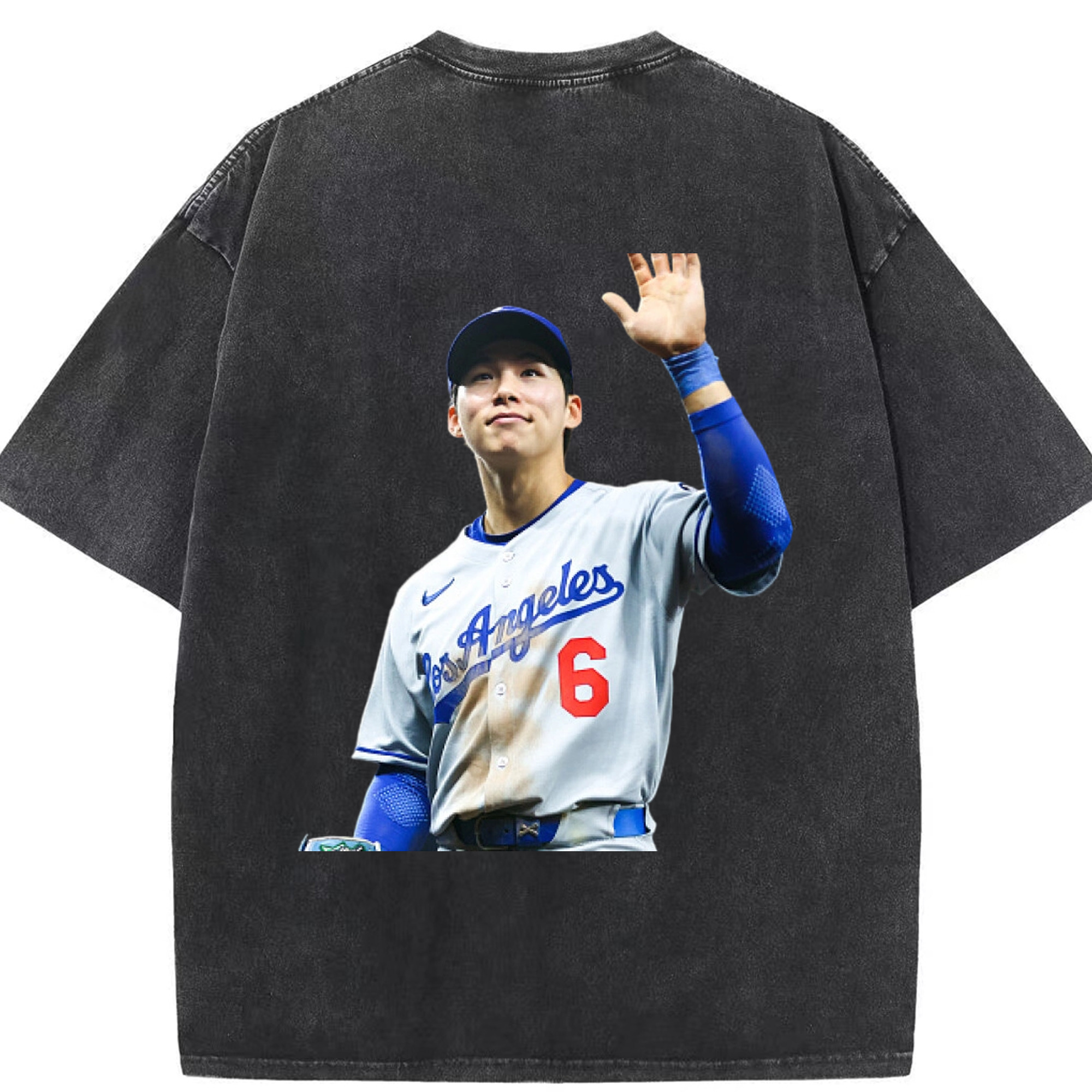  Washed Vintage 230g Cotton Oversized T-Shirt With Back Heat Transfer Print – Soft, Lightweight & Stylish – Comfortable Casual Wear For Sports & Everyday Use