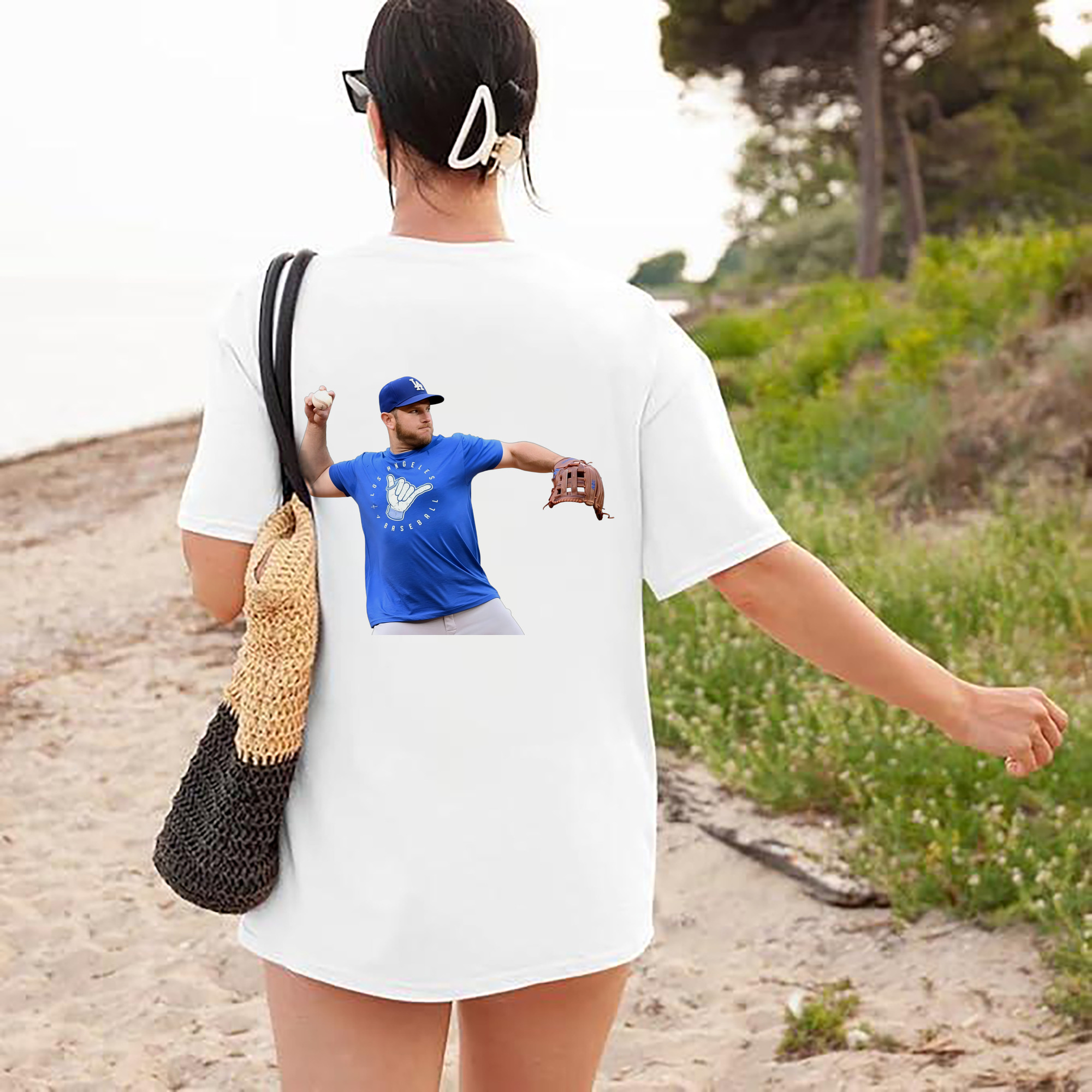  180g Combed Cotton T-Shirt With Back Heat Transfer Print – Soft, Lightweight, Fitted Design – Stylish Casual Wear For Sports & Everyday Use