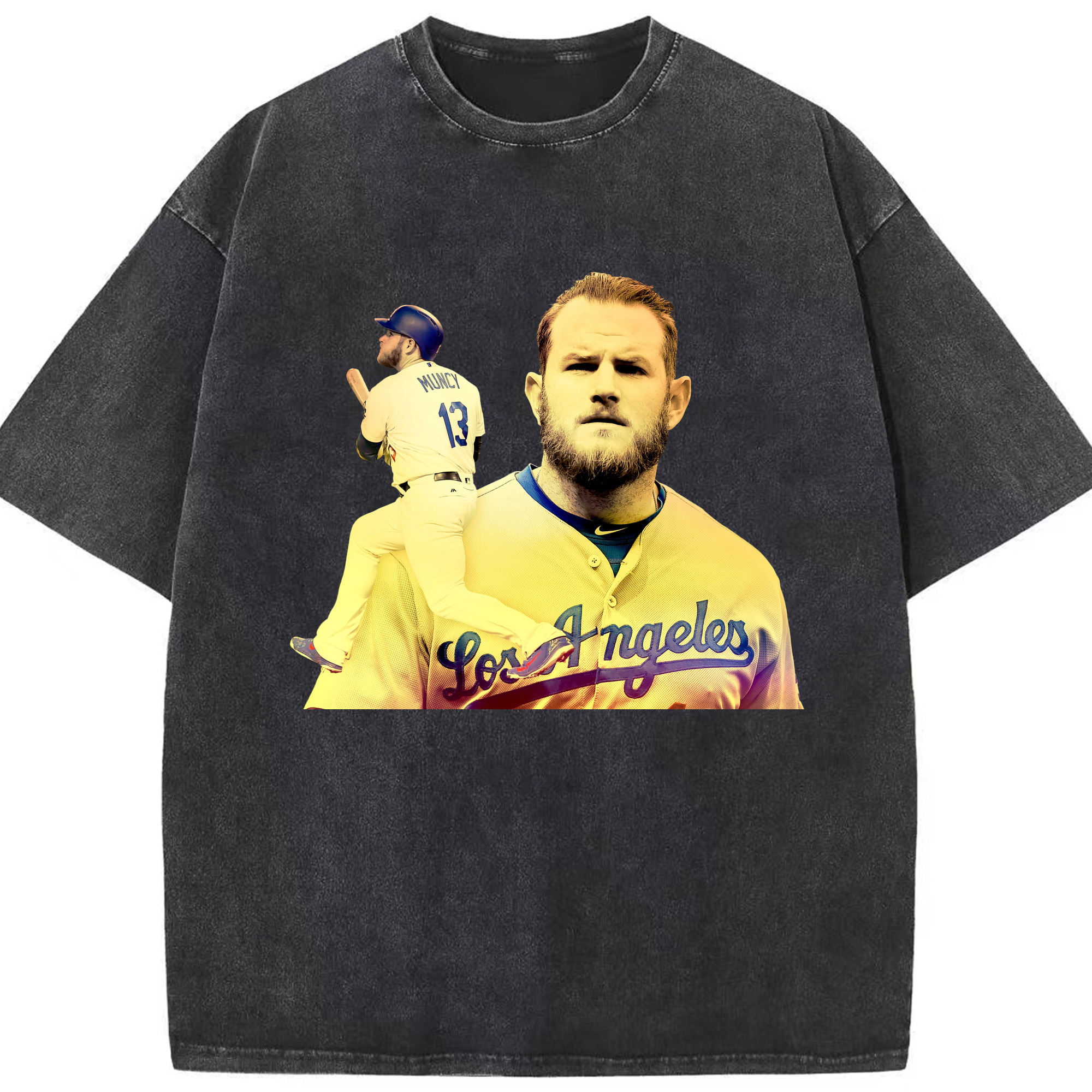  Washed Vintage Look 230g Cotton Oversized T-Shirt With Front Heat Transfer Print – Soft, Lightweight, Stylish Fit – Comfortable Casual Wear For Sports & Everyday Use