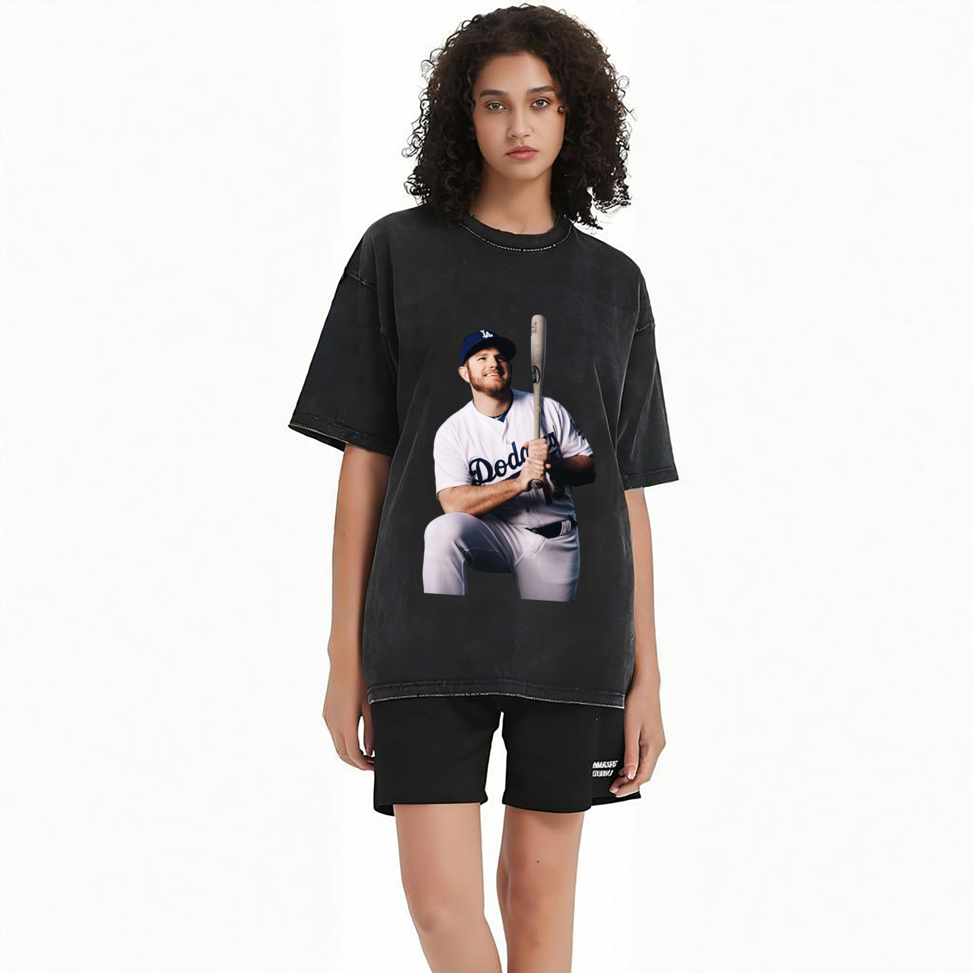  Washed Vintage Look 230g Cotton Oversized T-Shirt With Front Heat Transfer Print – Soft, Lightweight, Stylish Fit – Comfortable Casual Wear For Sports & Everyday Use